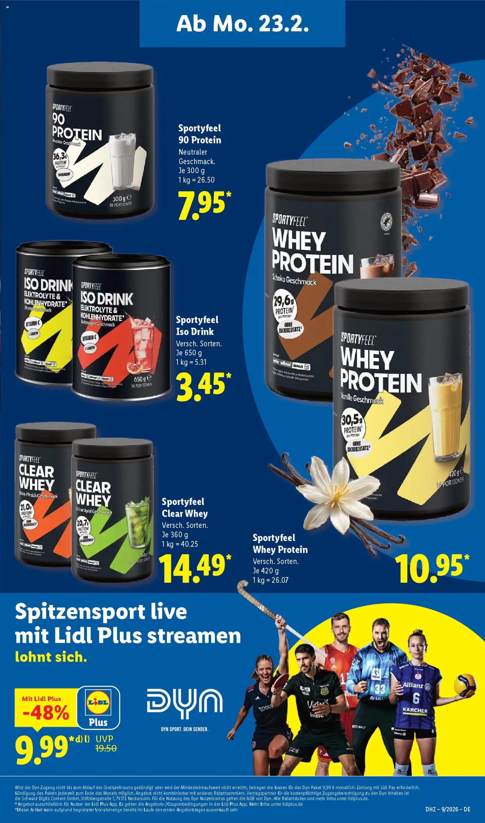 Lidl Německo leták od 23.02.2026 | Strana: 41 | Produkty: Kärcher, Protein