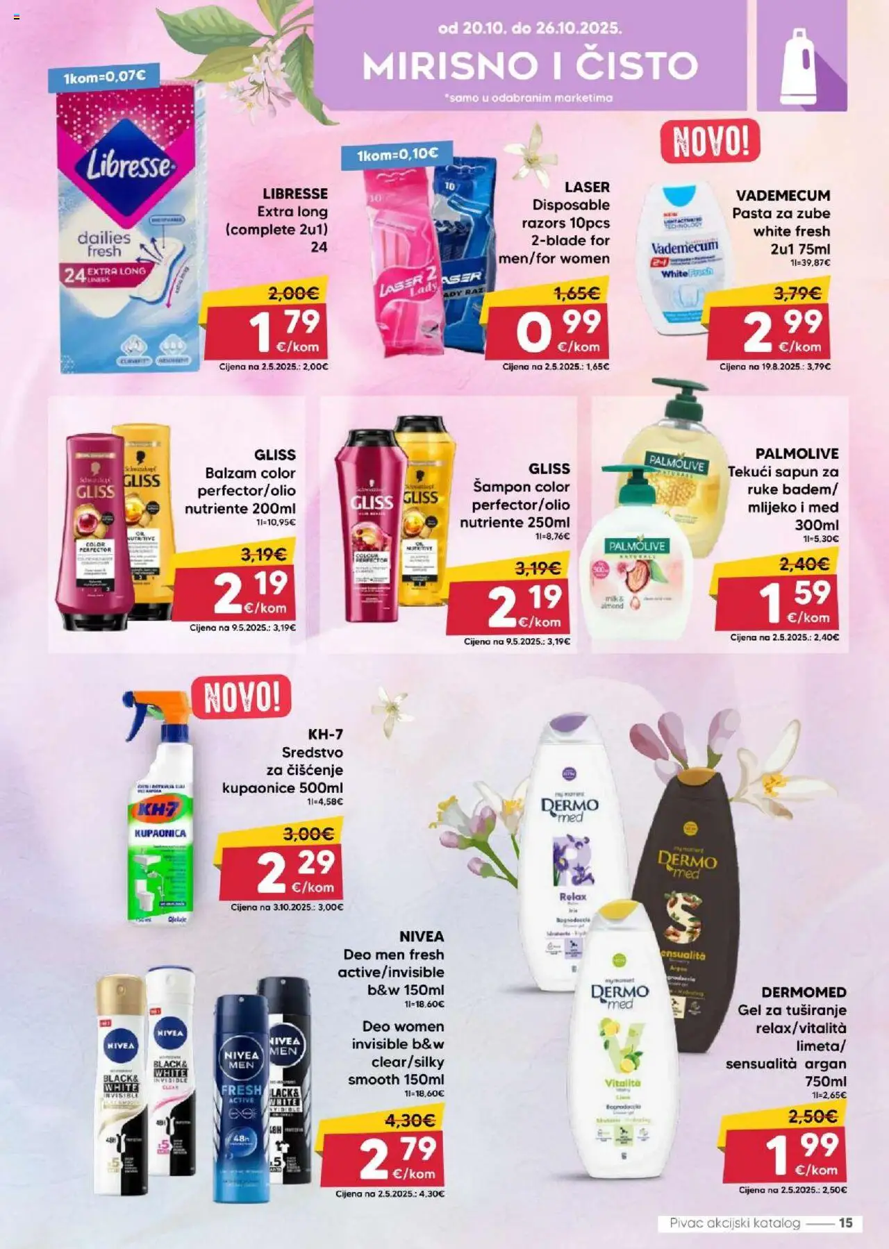 Pivac katalog | vrijedi od 20.10.2025 | Stranica: 15 | Proizvodi: Šampon, Pasta za zube, Pasta, Nivea