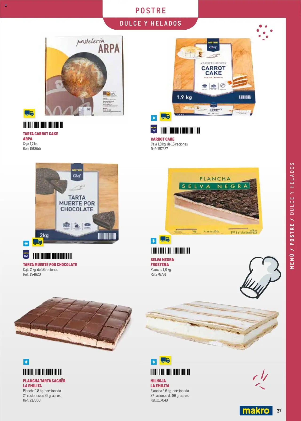 Makro - Menú y Barra Península │ válido desde el 08.09.2025 | Página: 37 | Productos: Chocolate, Plancha, Caja