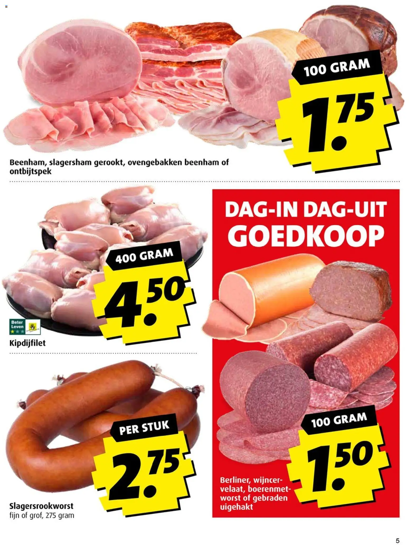 {H1} | Pagina: 5 | Producten: Worst