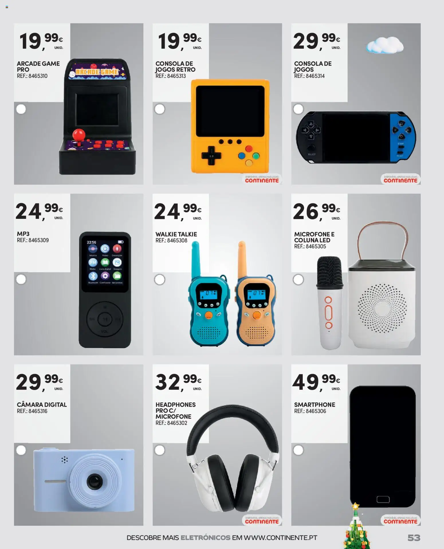 Continente - Brinquedos │ válido de 13.11.2025 | Página: 53 | Produtos: Smartphone, MP3, Câmera, Jogos