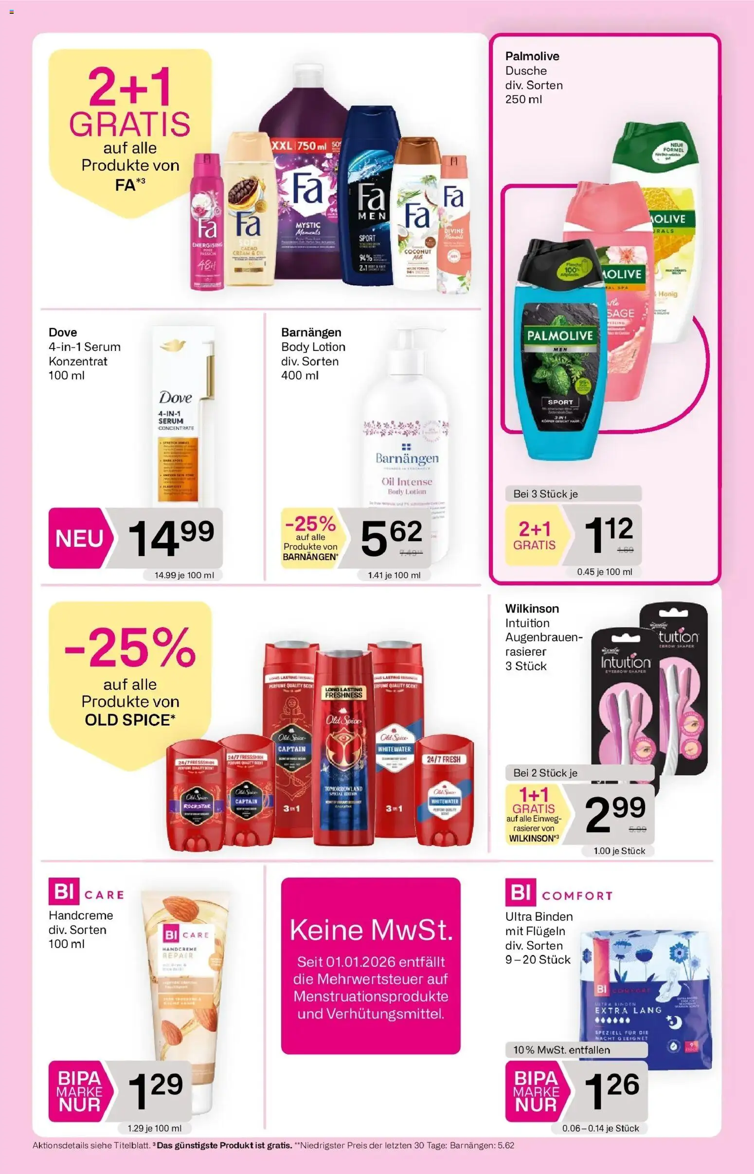 Bipa Flugblatt gültig ab 08.01.2026 | Seite: 5 | Produkte: Rasierer, Dusche, Handcreme