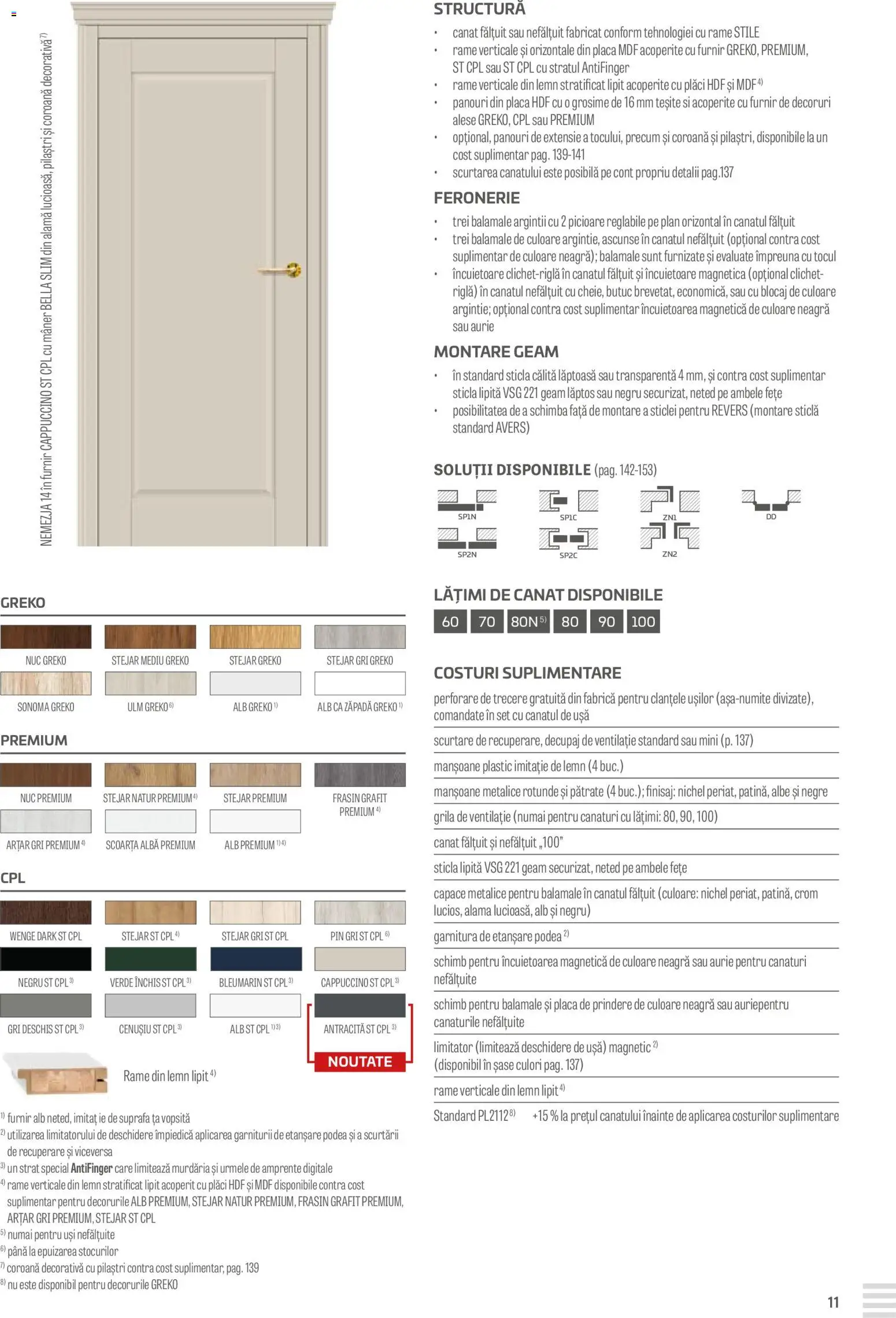 Noul catalog Proges – valabil de la 23.08.2024 | Pagină: 11 | Produse: Mâner, Ușă