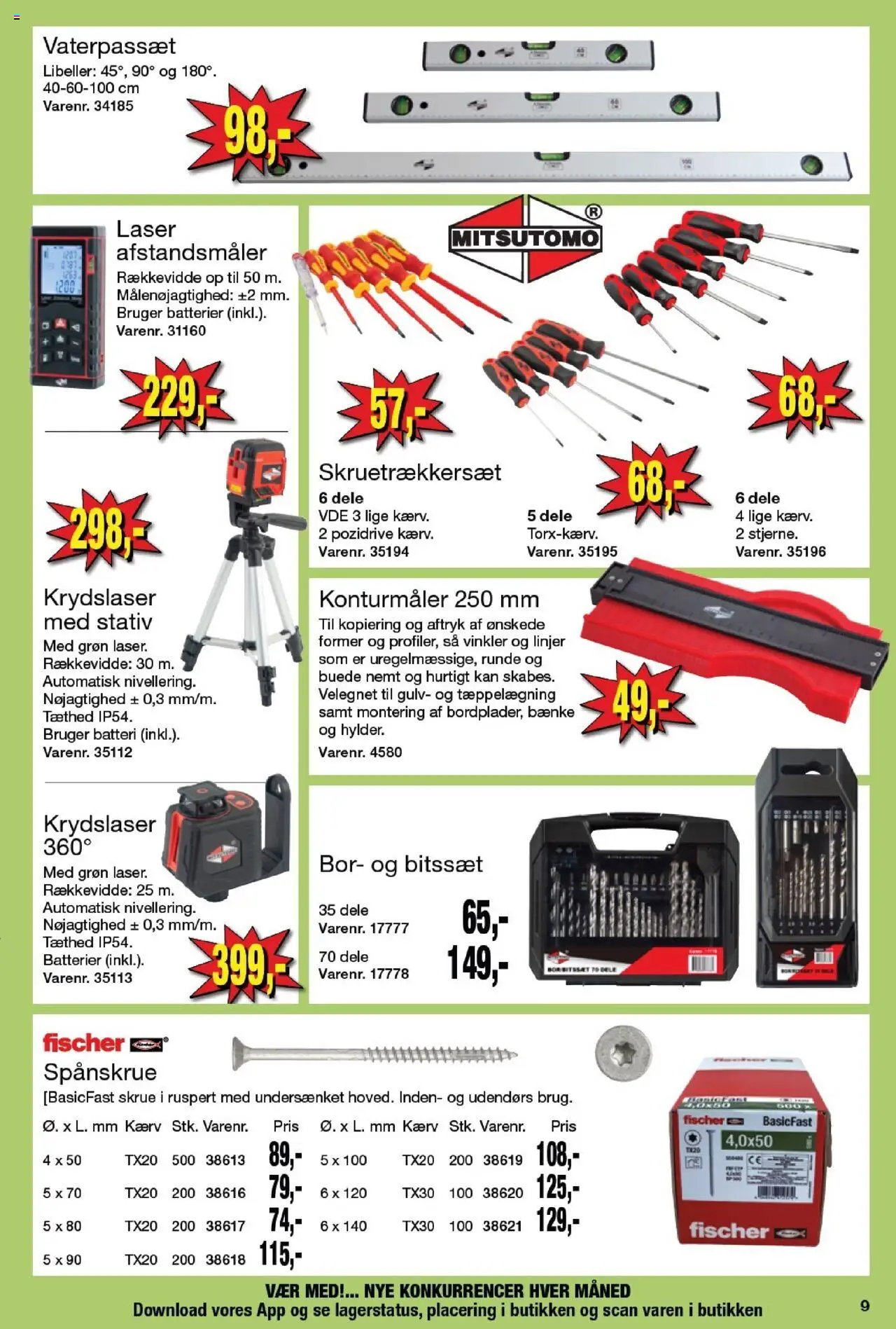 Harald Nyborg Tilbudsavis gyldig fra 31.07.2025 | Side: 9 | Produkter: Batterier, Søm, Skrue, Batteri