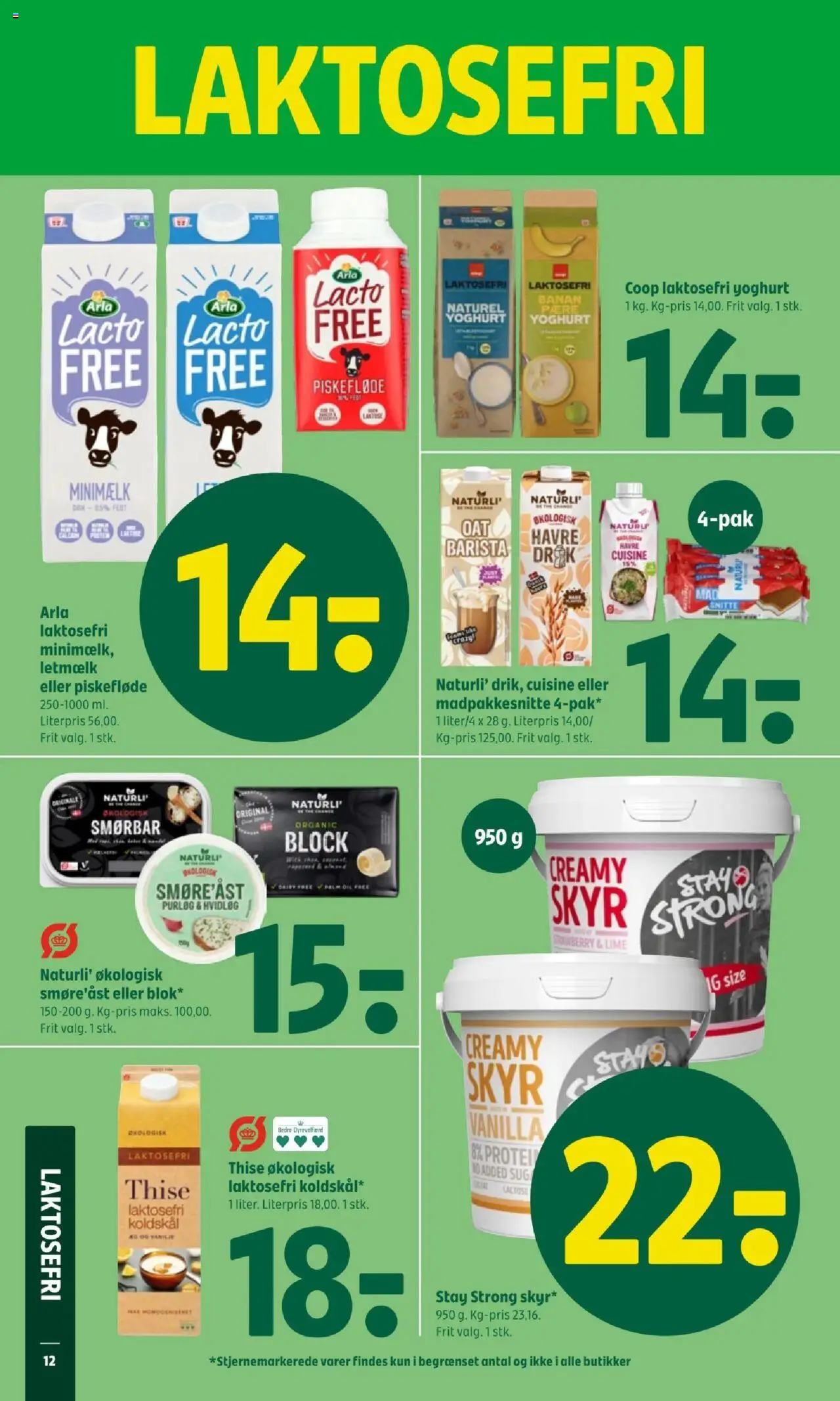 Coop 365 Tilbudsavis gyldig fra 14.08.2025 | Side: 14 | Produkter: Yoghurt, Skyr, Koldskål, Lime