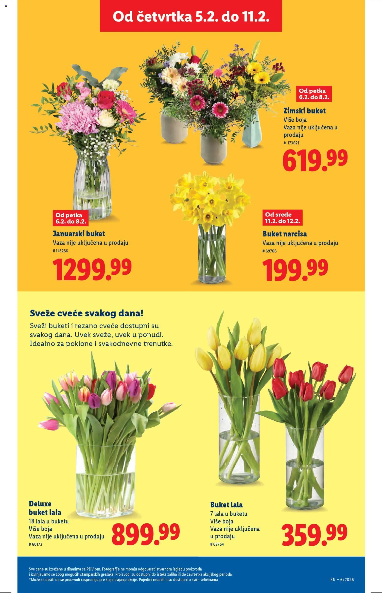 Lidl katalog - važi od 05.02.2026 | Strana: 57 | Proizvode: Vaza, Cvece