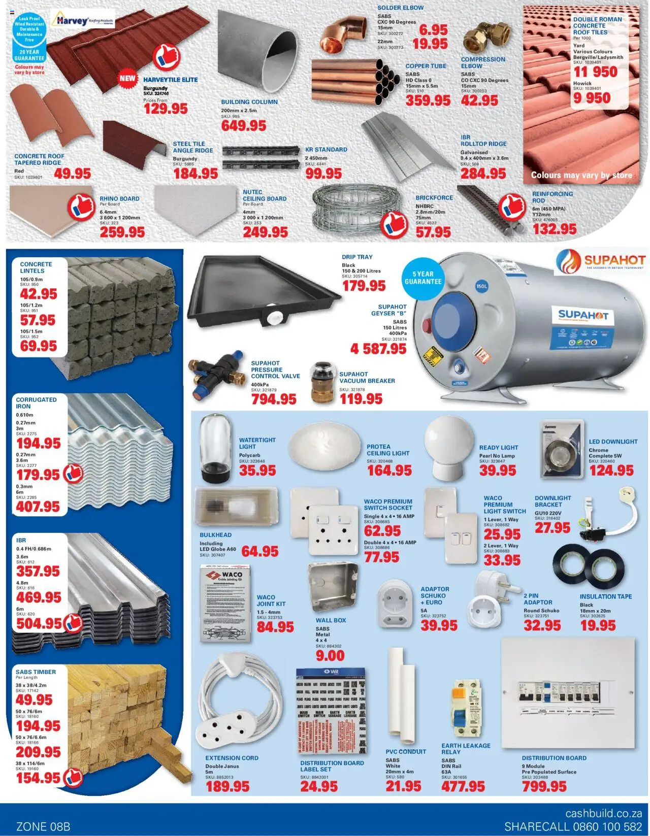 Cashbuild Catalogue │ valid from 23.06.2025 | Page: 3 | Products: Iron, Socket, Lamp, Valve