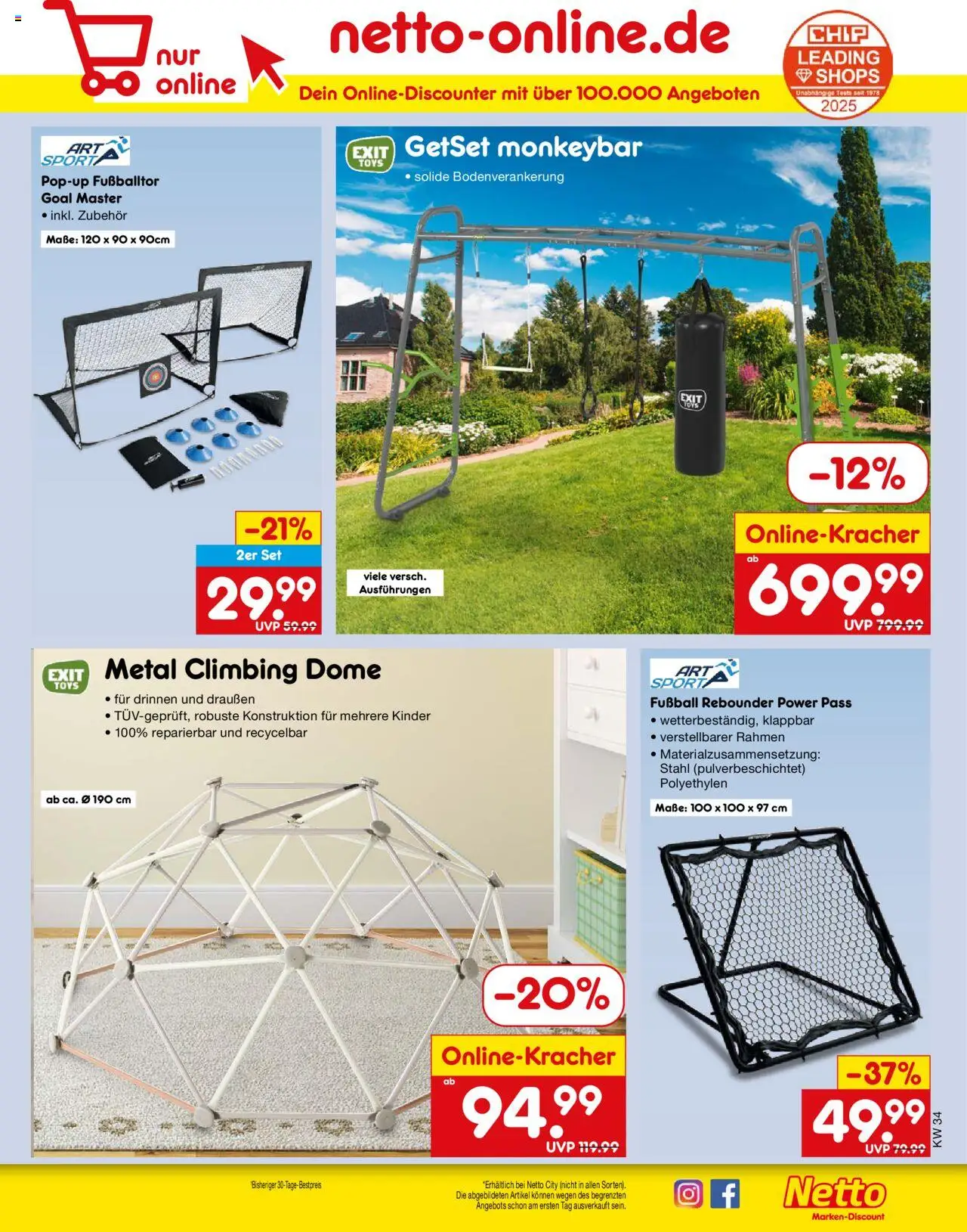 Netto Marken-Discount Prospekt 	 - gültig ab dem 18.08.2025 | Seite: 45 | Produkte: Fußball