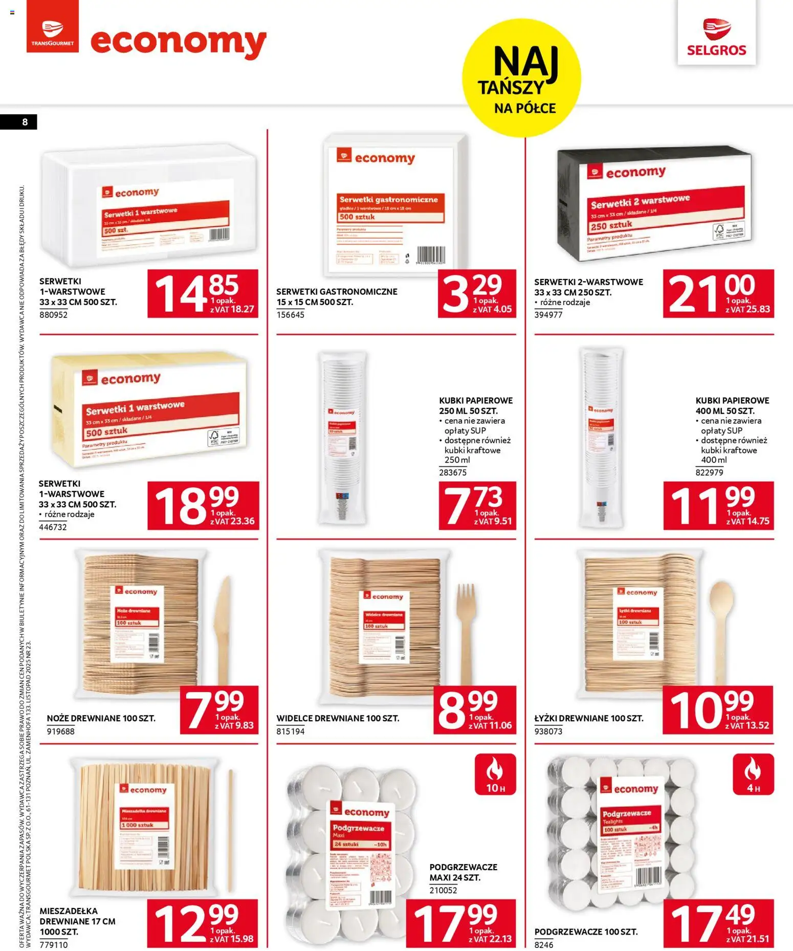 Selgros cash&carry Gazetka - Marki Własne od 06.11.2025 | Strona: 8