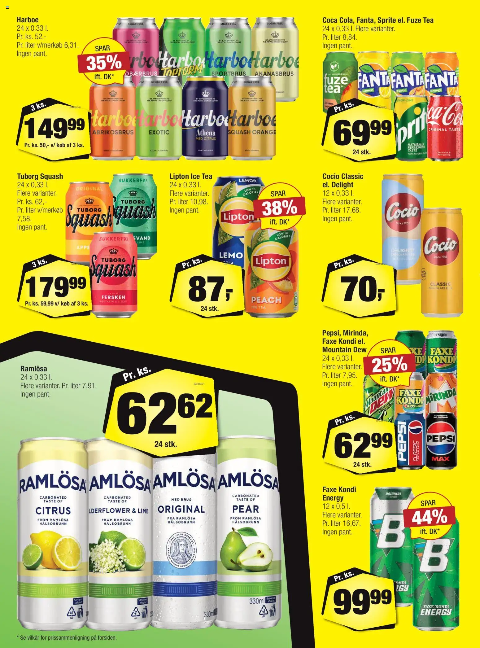 Calle tilbudsavis – gyldig fra 04.03.2026 | Side: 23 | Produkter: Lime, Faxe Kondi, Pepsi, Tuborg Squash