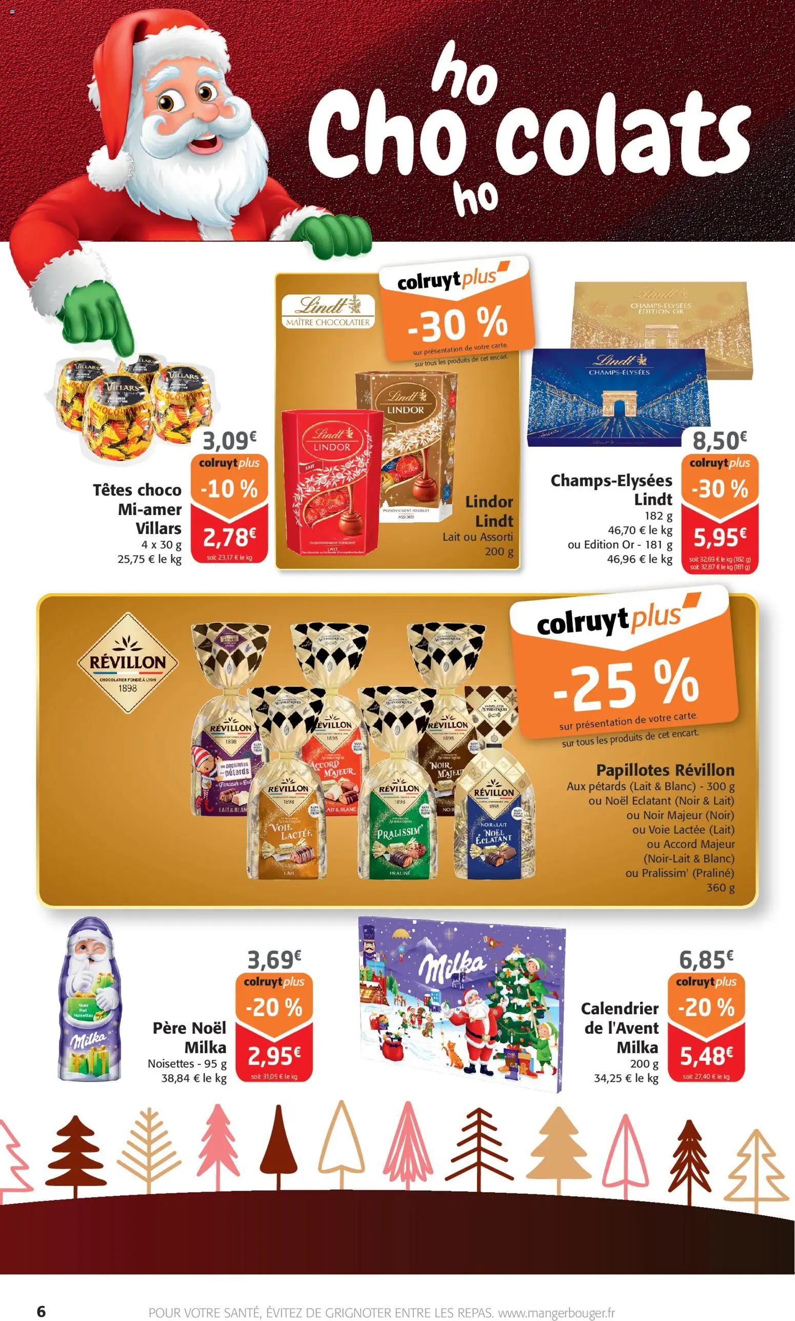 {H1} | Page: 6 | Produits: Calendrier, Noisettes, Lait, Lindt