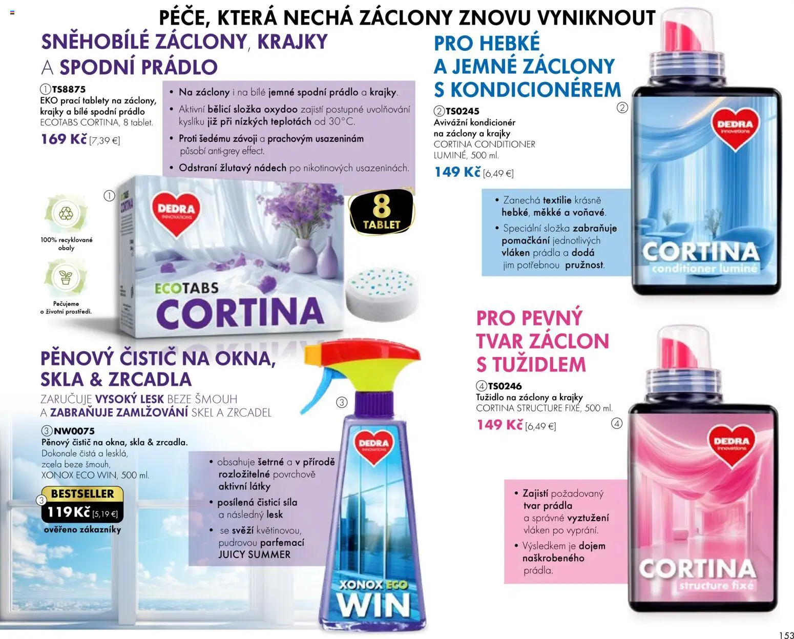Nové Dedra akcie – leták je platný od 24.04.2026 | Strana: 53 | Produkty: Tablet, Záclony, Kondicionér