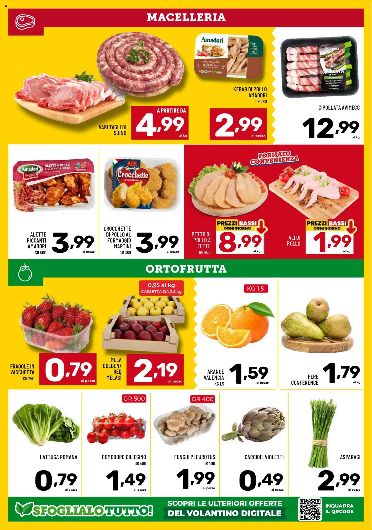 Volantino Il Centesimo del 27.03.2026 | Pagina: 7 | Prodotti: Arance, Suino, Crocchette, Lattuga