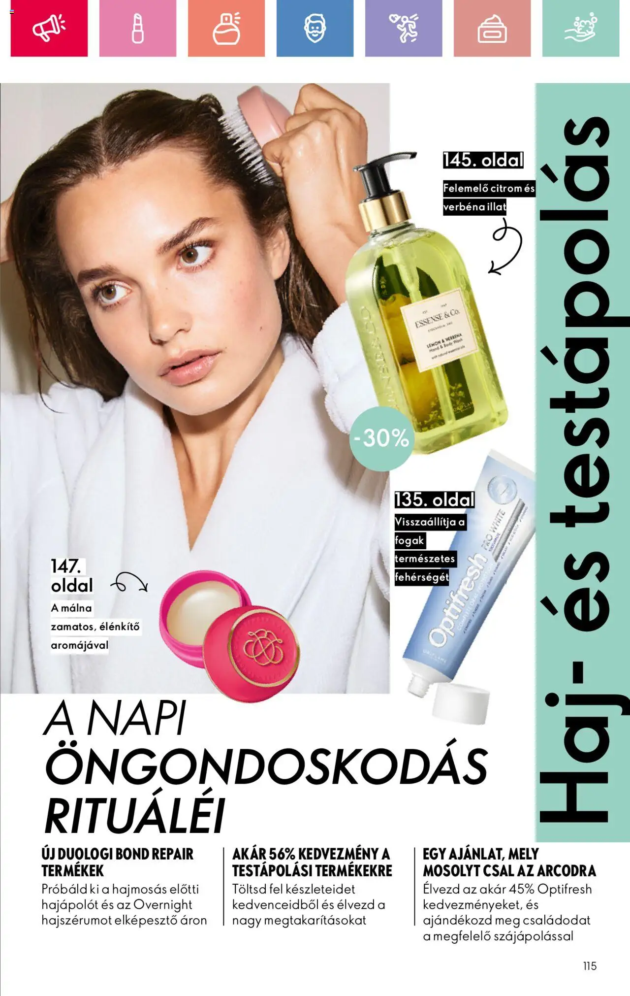 Oriflame akciós ujság - amely érvényes a következő dátumtól: 17.08.2025 | Oldal: 115 | Termékek: Málna, Body, Citrom