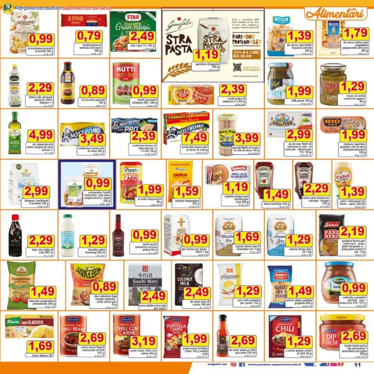 Volantino Pewex del 08.10.2025 | Pagina: 11 | Prodotti: Patate, Barbecue, Farina, Senape