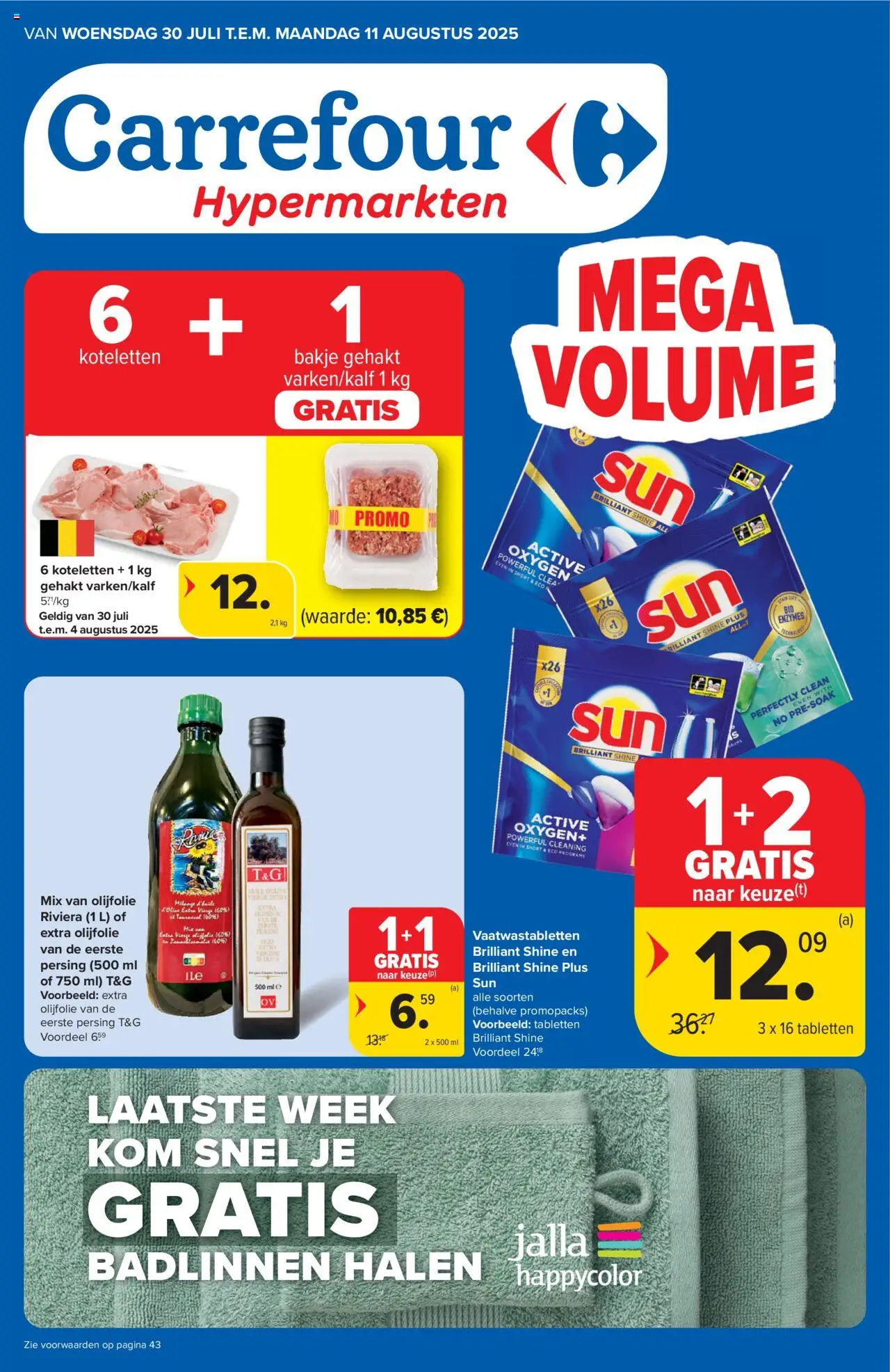 | Pagina: 1 | Producten: Gehakt, Olijfolie, Kom, Koteletten