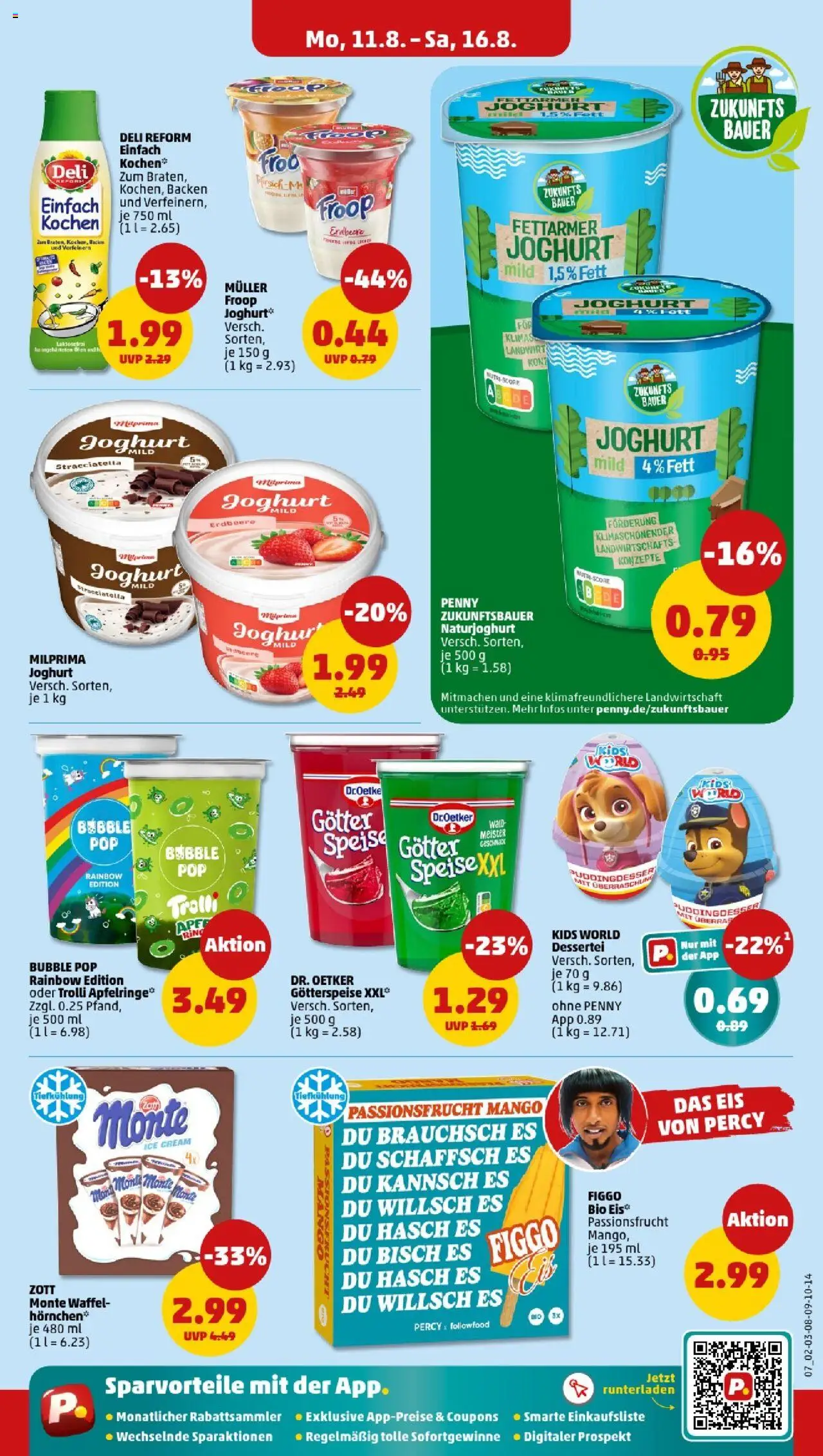 Penny - Baden-Württemberg - gültig ab dem 11.08.2025 | Seite: 7 | Produkte: Froop, Bauer joghurt, Mango, Deli reform