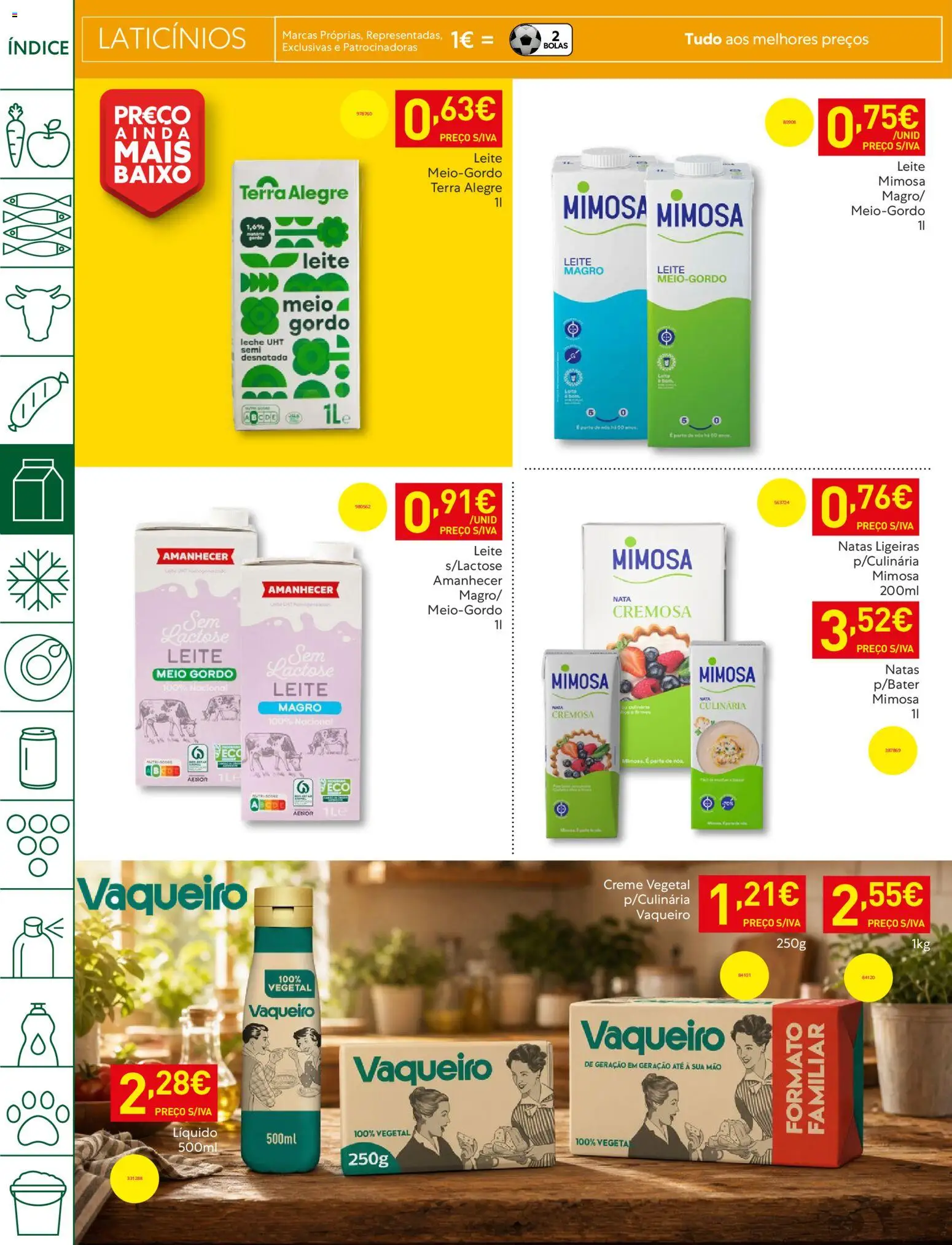 Recheio folheto │ válido de 28.04.2026 | Página: 14 | Produtos: Leite, Nata, Creme, Natas