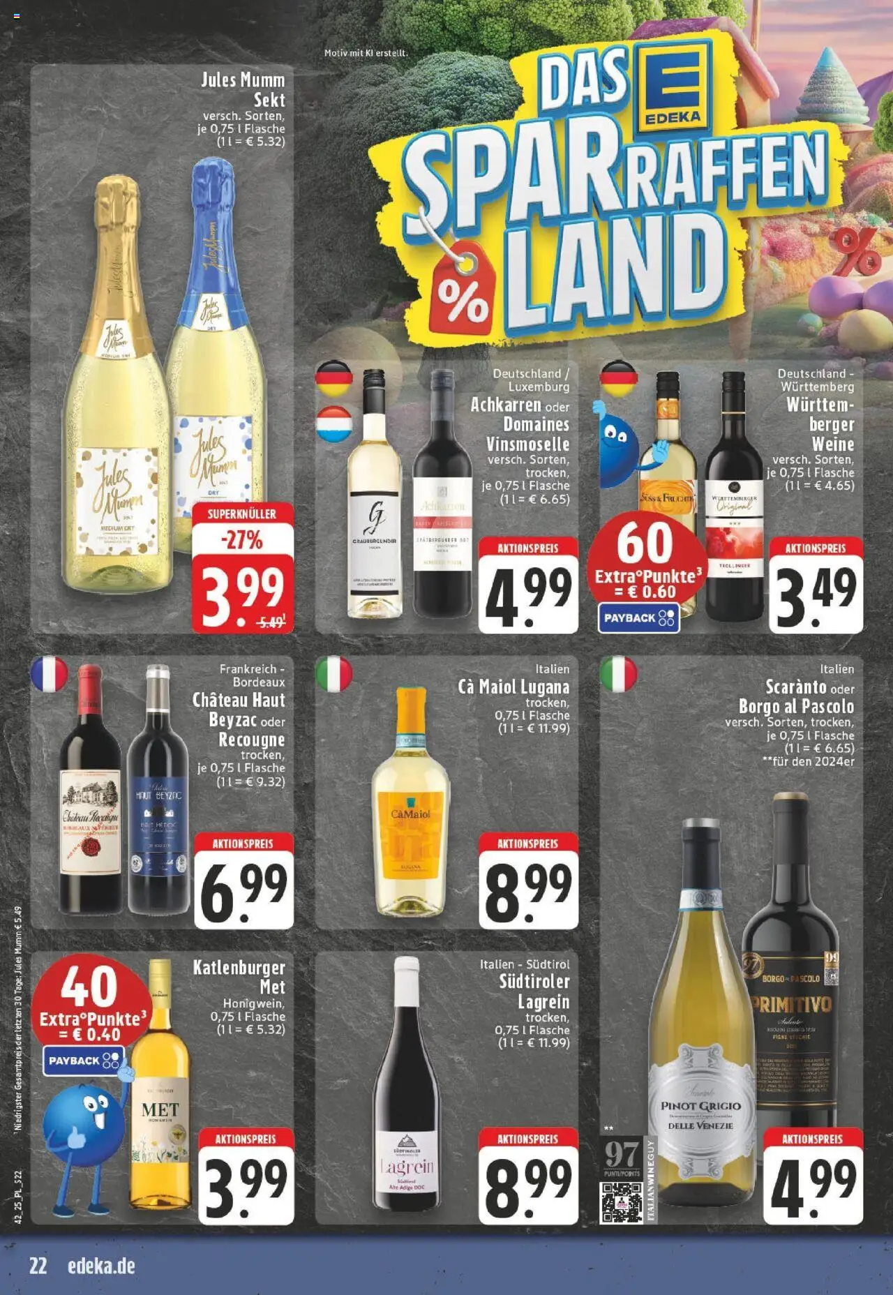 Edeka prospekt Dinslaken	 – gültig ab 13.10.2025 | Seite: 22 | Produkte: Mumm sekt, Sekt, Jules mumm