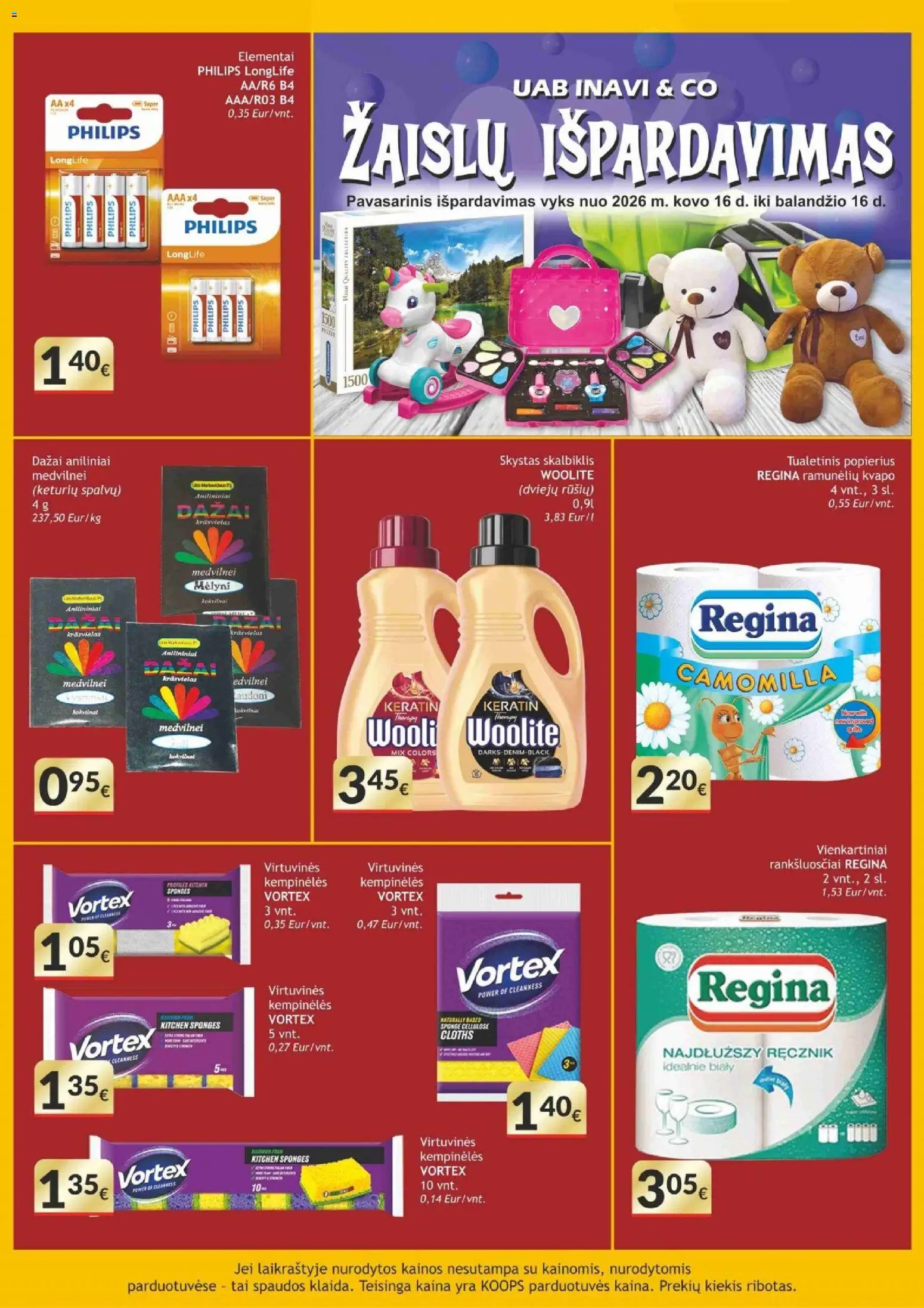 Koops akcijos nuo 30.03.2026 | Puslapis: 19 | Prekių: Tualetinis popierius