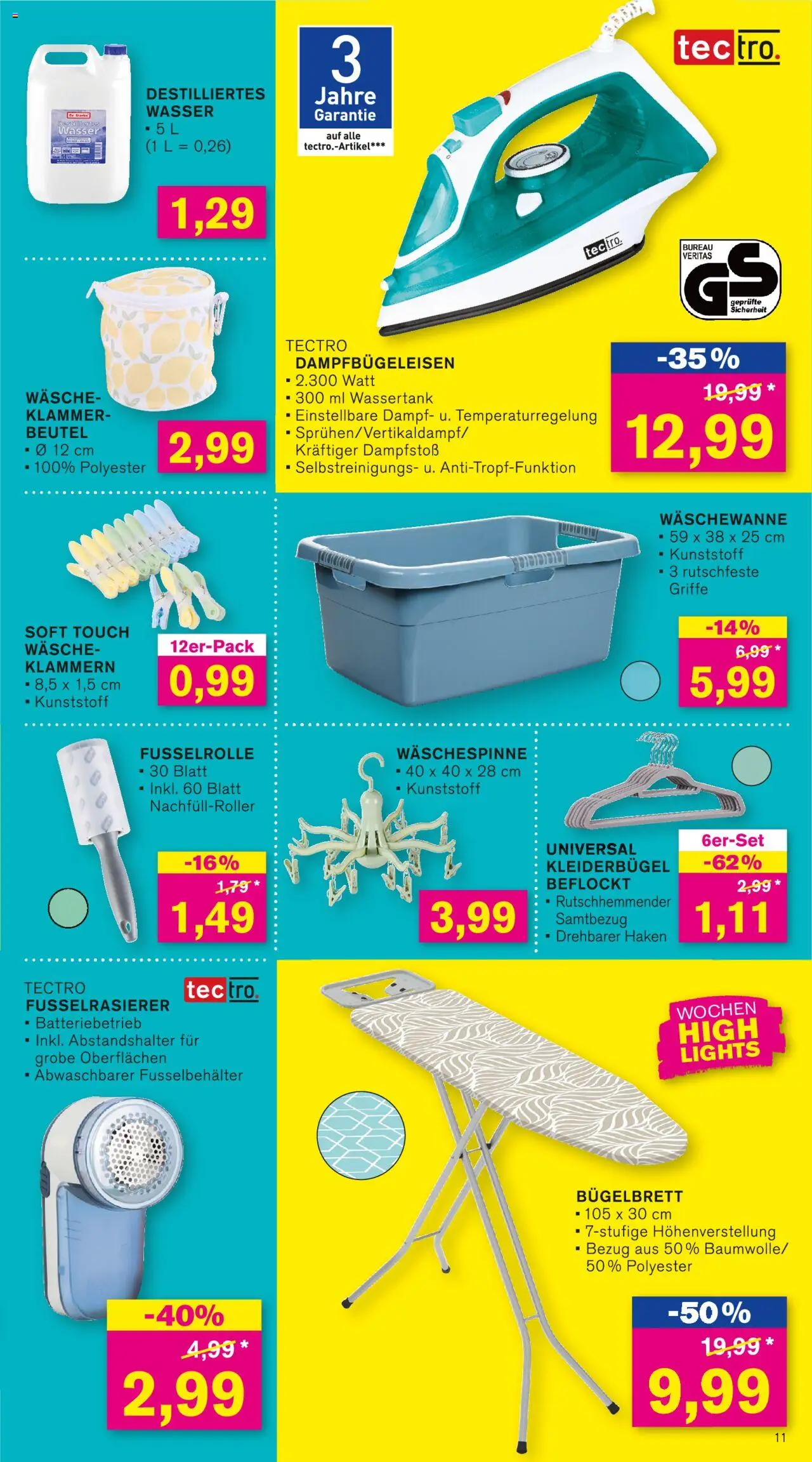 KODi Prospekt - gültig ab dem 18.08.2025 | Seite: 11 | Produkte: Kleiderbügel, Wasser