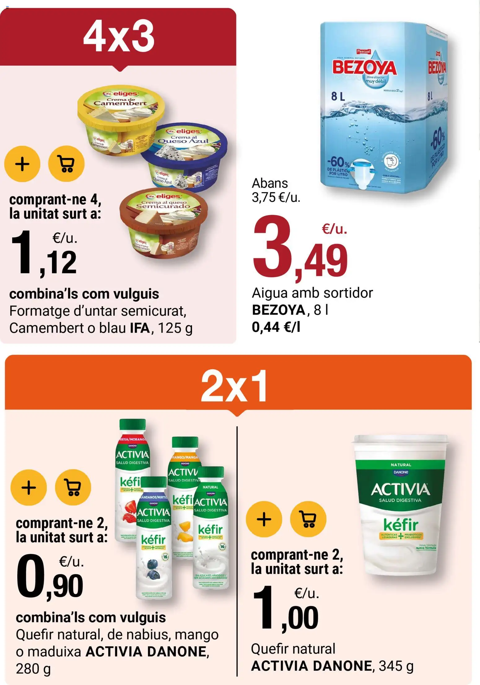 Bonpreu folleto │ válido desde el 21.04.2026 | Página: 76 | Productos: Queso, Crema, Ρούτερ, Agua mineral