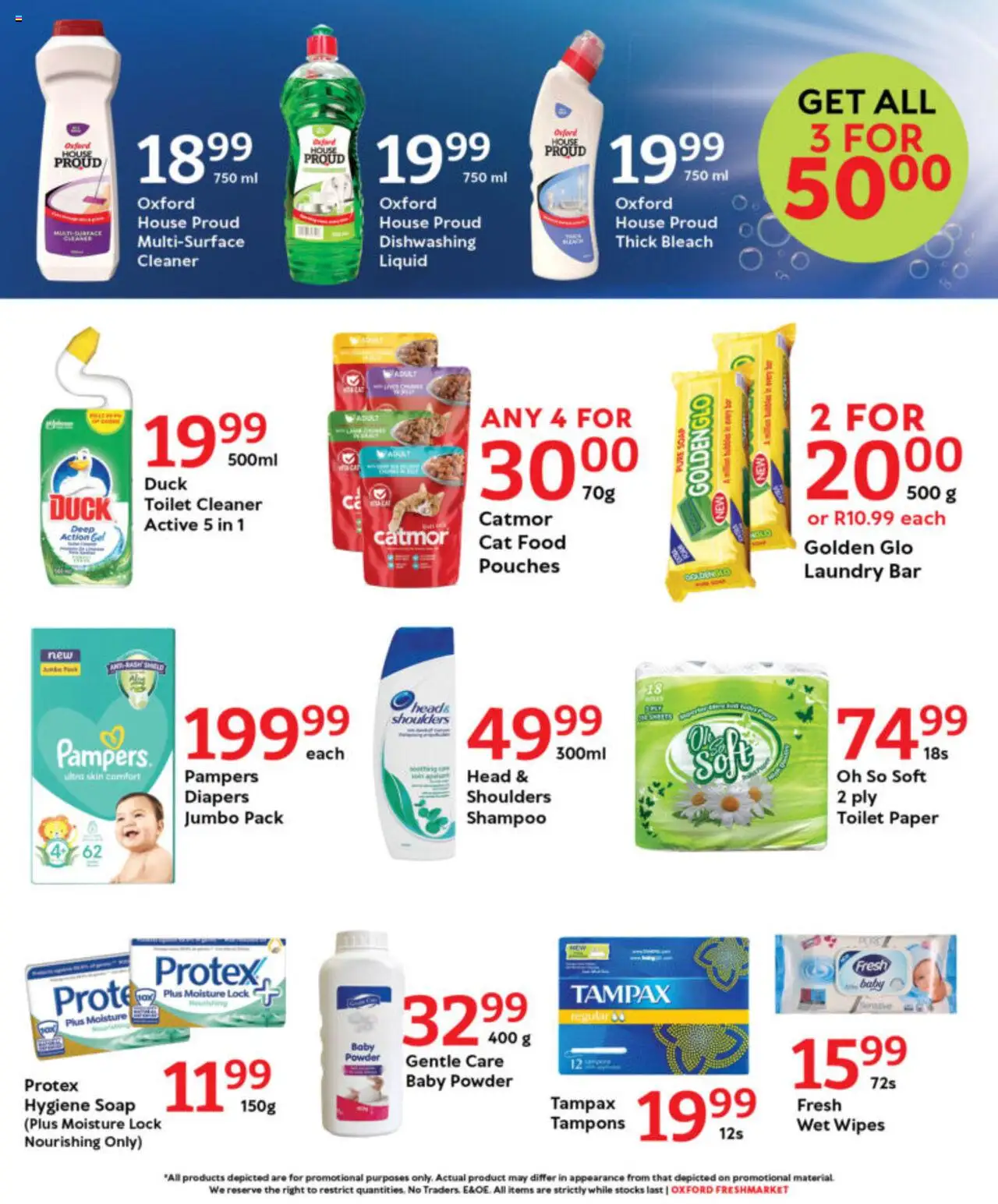 New Oxford Freshmarket catalogue – valid from 21.10.2025 | Page: 8 | Products: Toilet, Bleach, Shampoo, Paper