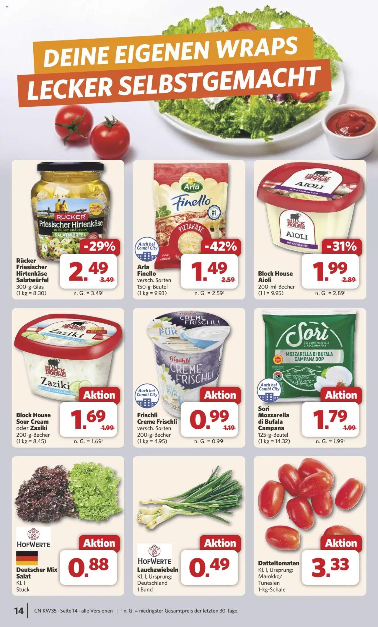 Combi Prospekt 	 - gültig ab dem 25.08.2025 | Seite: 19 | Produkte: Öl, Mozzarella, Creme, Salat