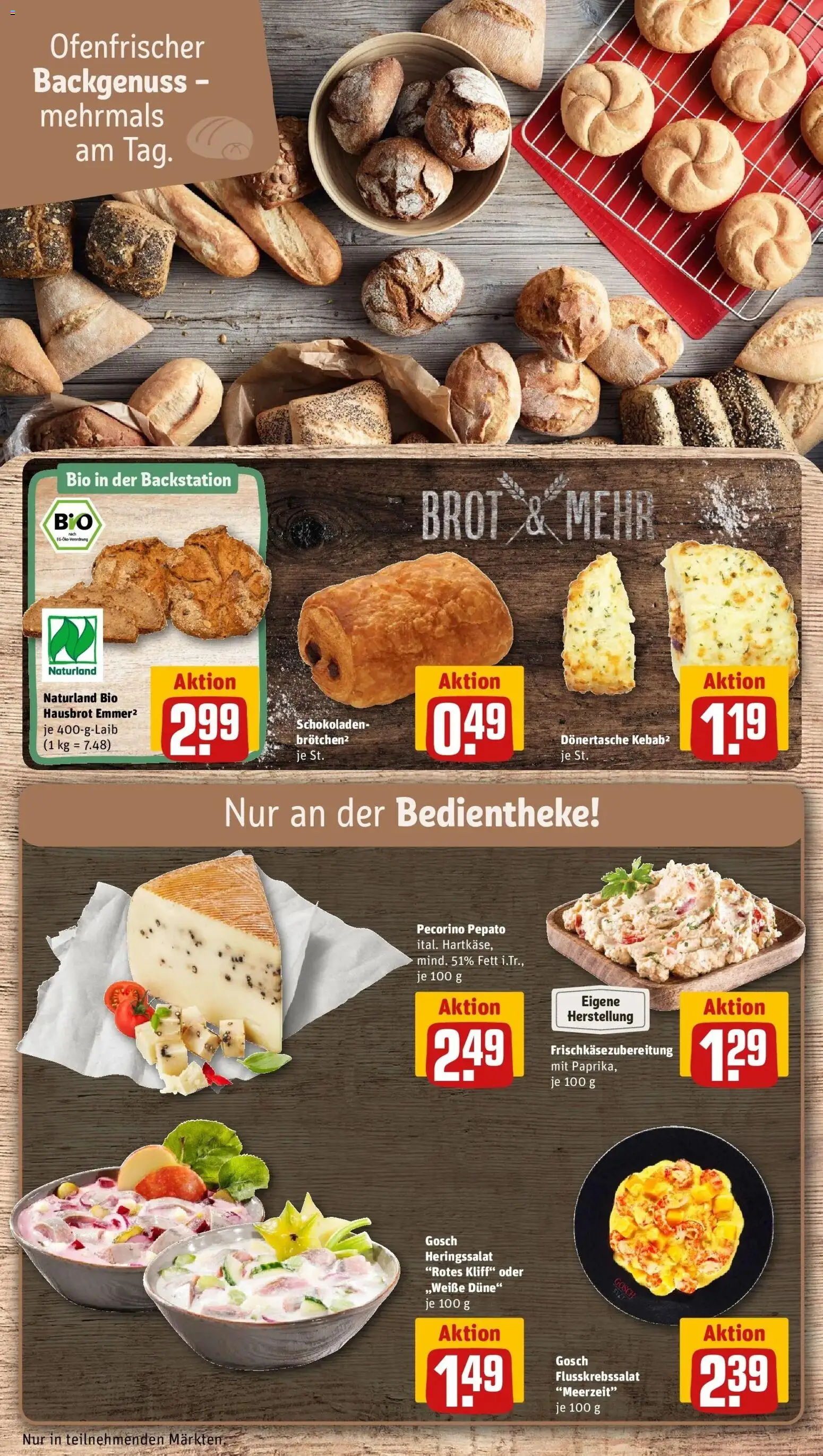 Rewe prospekt Burghaun	 – gültig ab 16.02.2026 | Seite: 15 | Produkte: Paprika, Brot