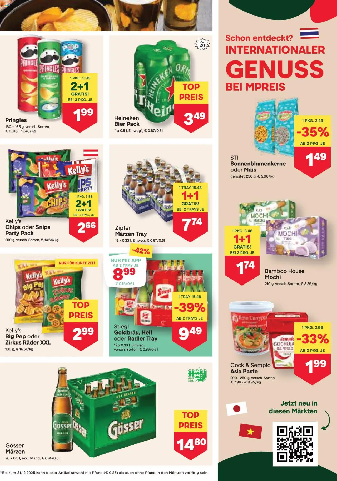 MPREIS Hohenems gültig ab 16.10.2025 | Seite: 9 | Produkte: Chips, Bier