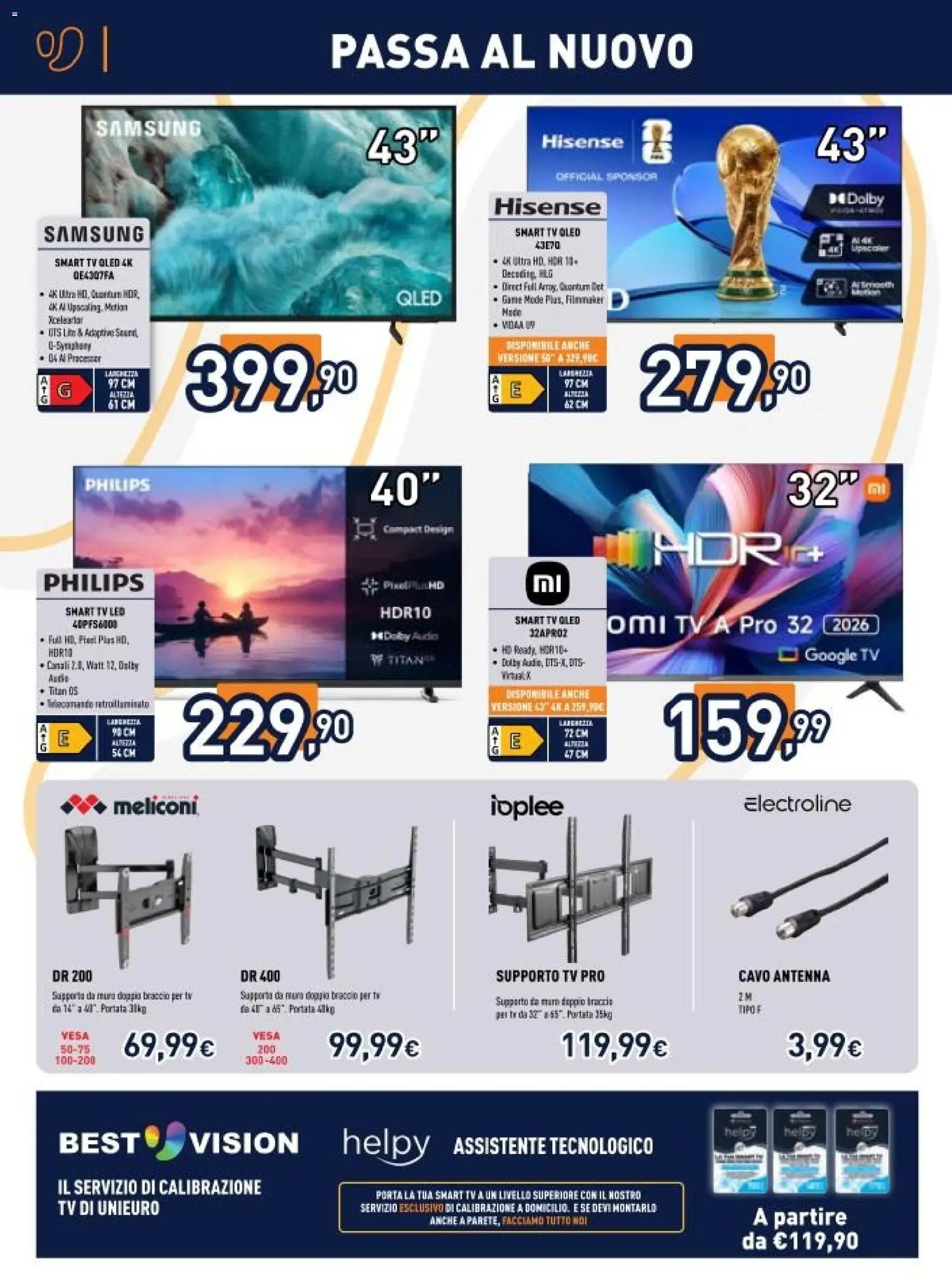Volantino Unieuro del 20.03.2026 | Pagina: 24 | Prodotti: Tè, smart TV, Cavo, Samsung