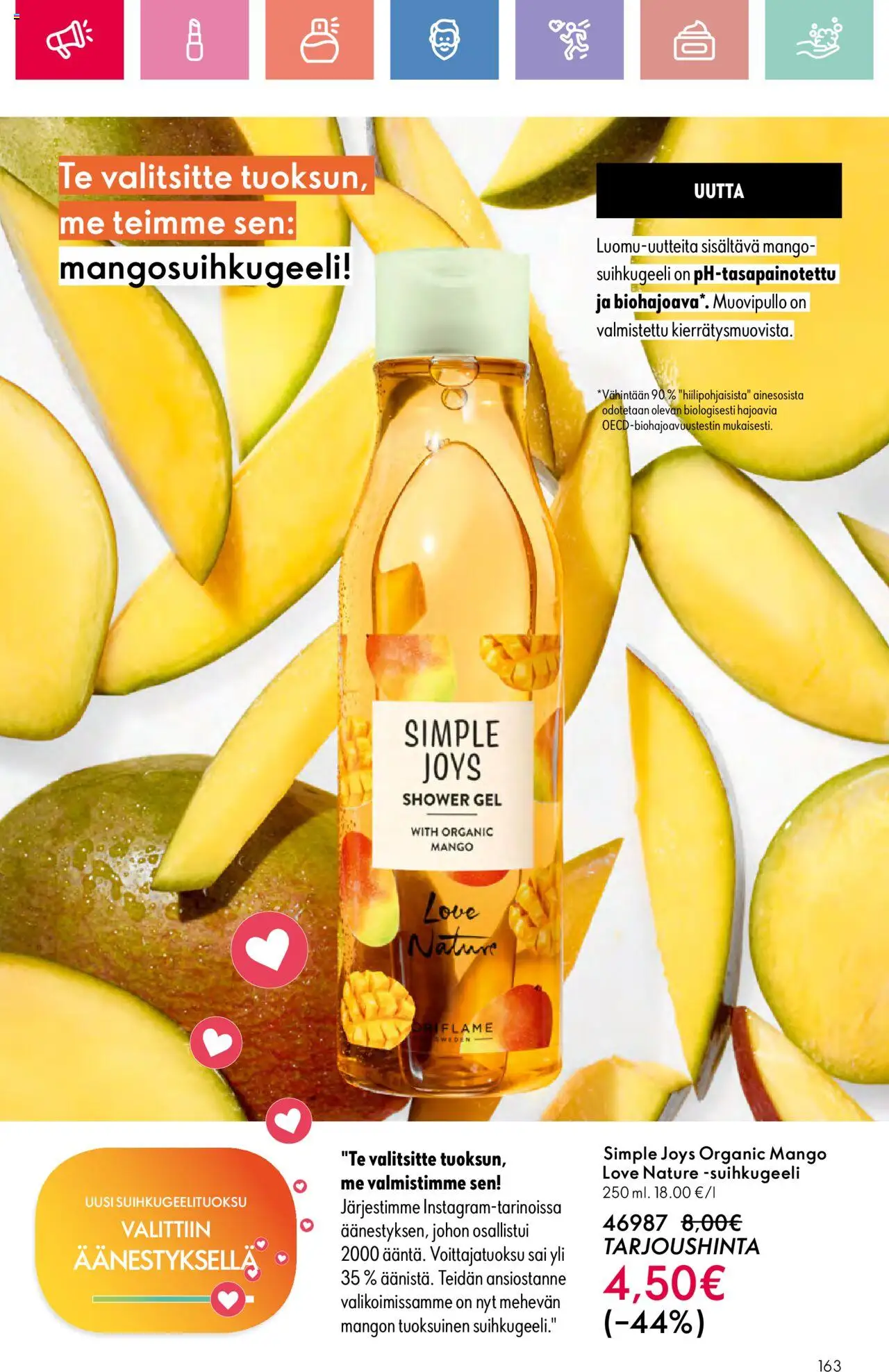  | Sivu: 163 | Tuotteet: Mango, Suihkugeeli