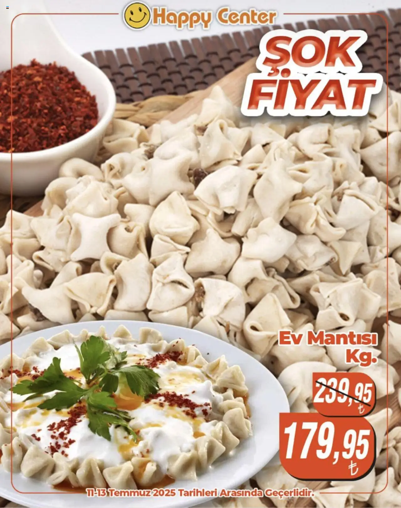 Happy Center Şok Fiyat - 11.07.2025 tarihinden itibaren geçerlidir | Sayfa: 1