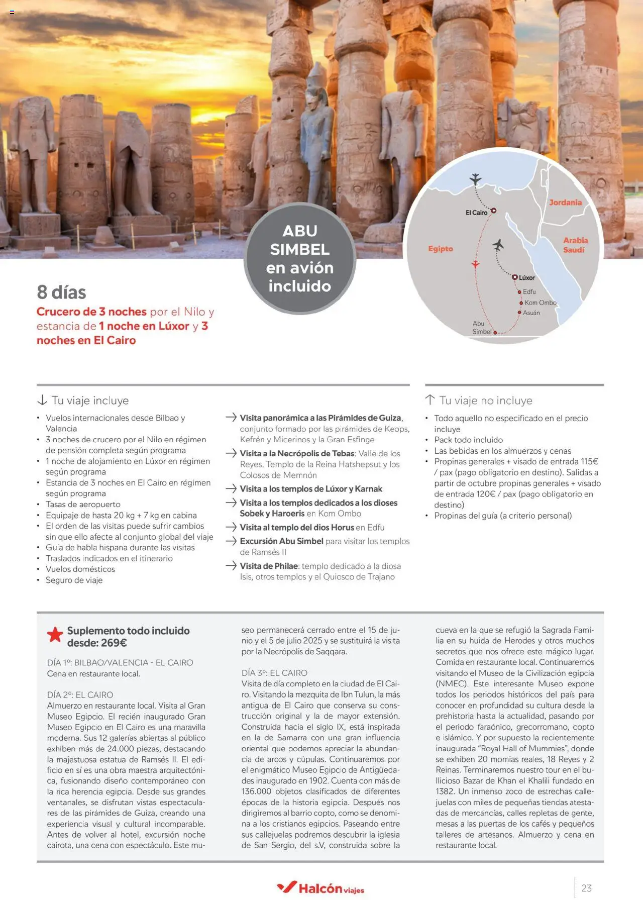 Halcón Viajes Egipto │ válido desde el 01.07.2025 | Página: 23