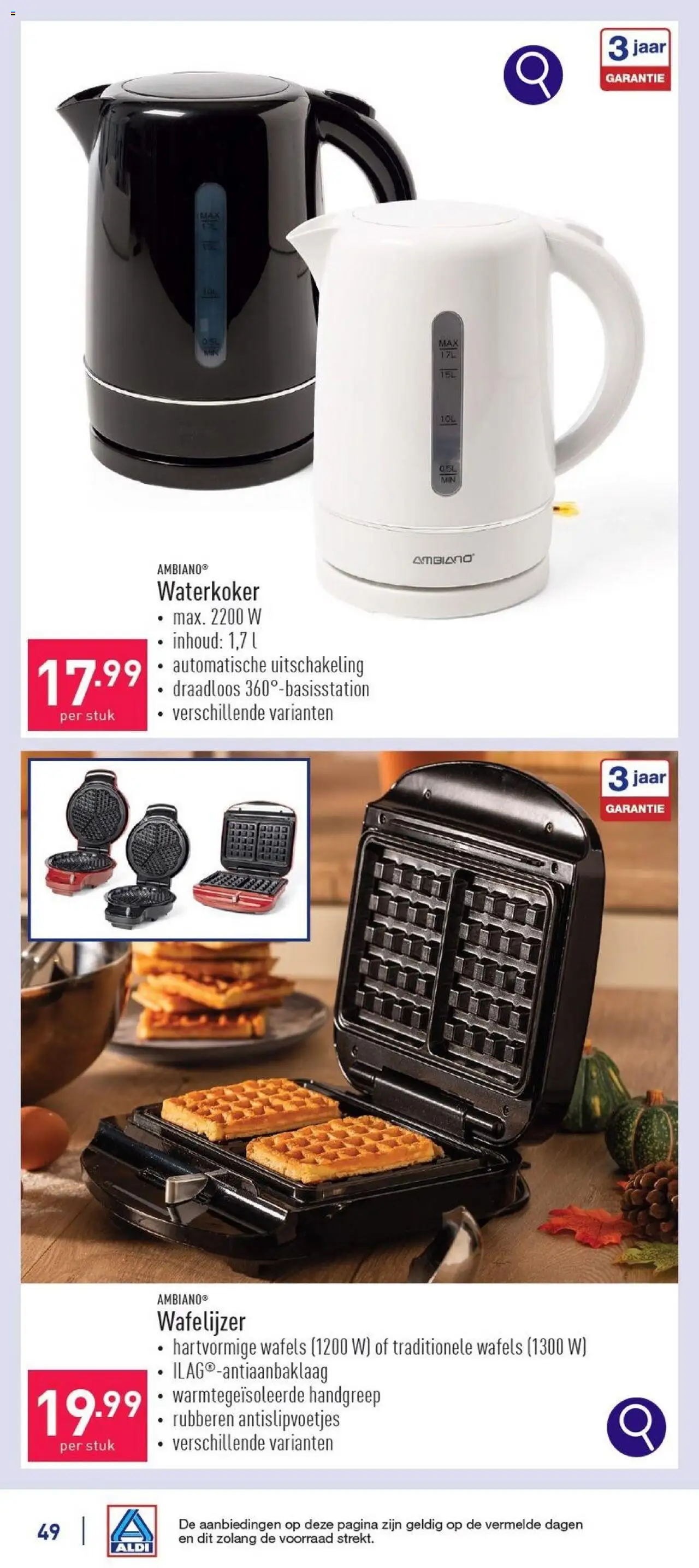  | Pagina: 49 | Producten: Waterkoker, Wafels
