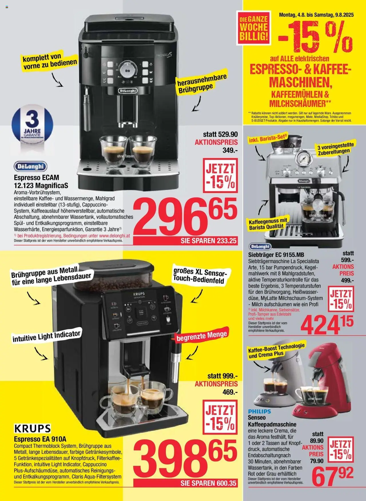 Maximarkt Flugblatt Anif, Bruck an der Großglocknerstraße gültig ab 04.08.2025 | Seite: 13 | Produkte: Milch, Kaffee