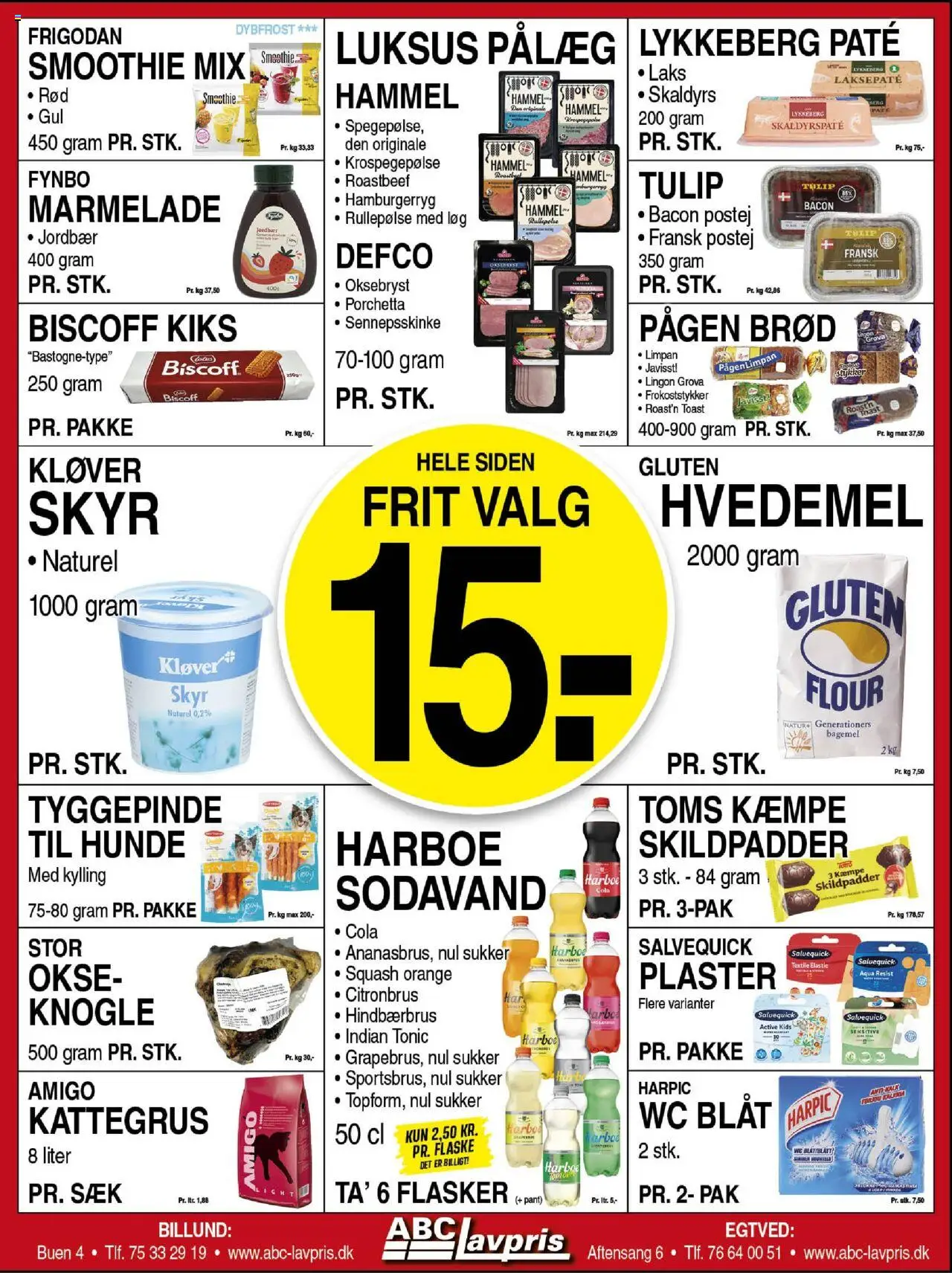 Abc Lavpris Tilbudsavis gyldig fra 20.08.2025 | Side: 5 | Produkter: Brød, Pålæg, Rullepølse, Sukker