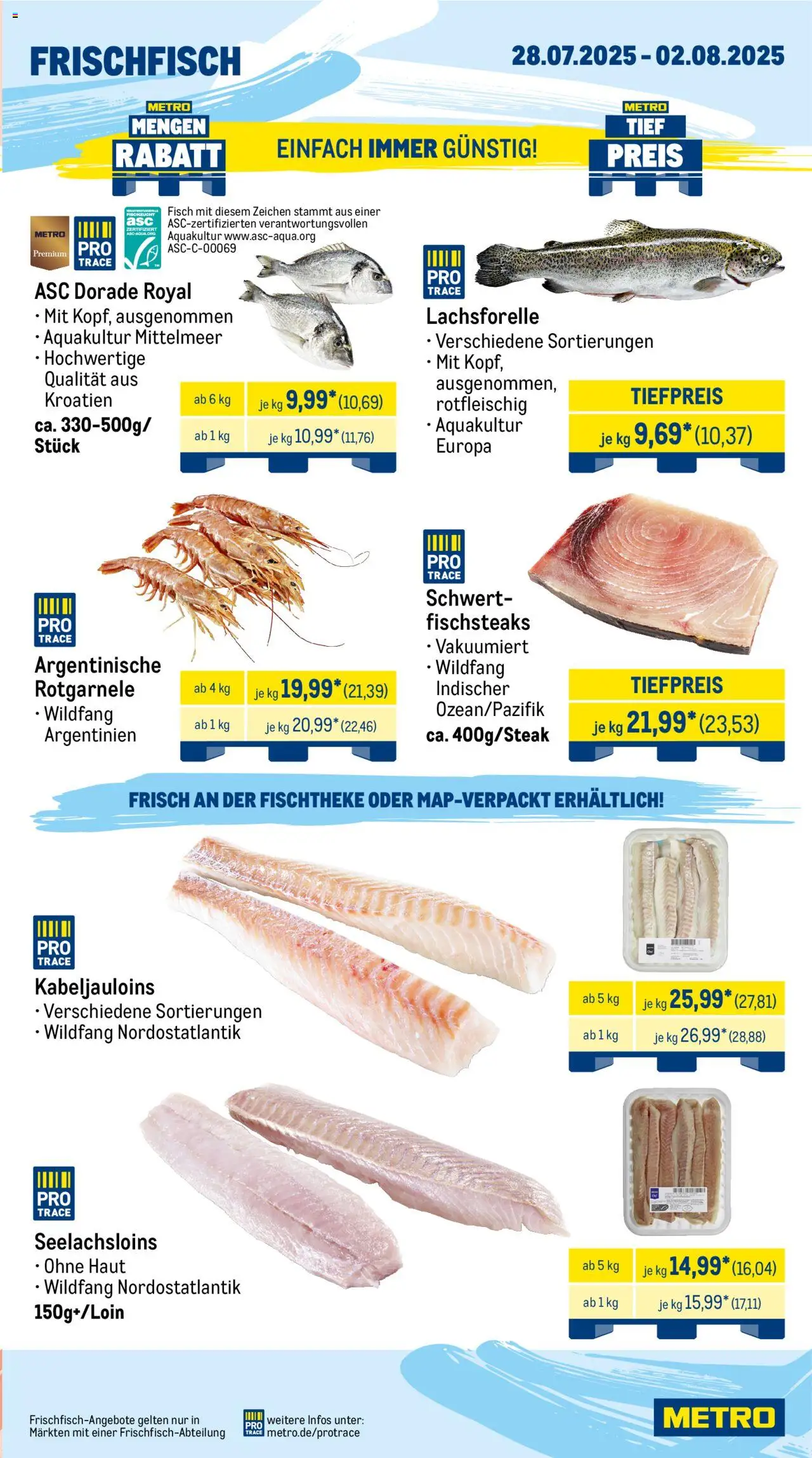 Metro Wochen-Angebote Gastro - gültig ab dem 28.07.2025 | Seite: 5 | Produkte: Dorade, Fisch