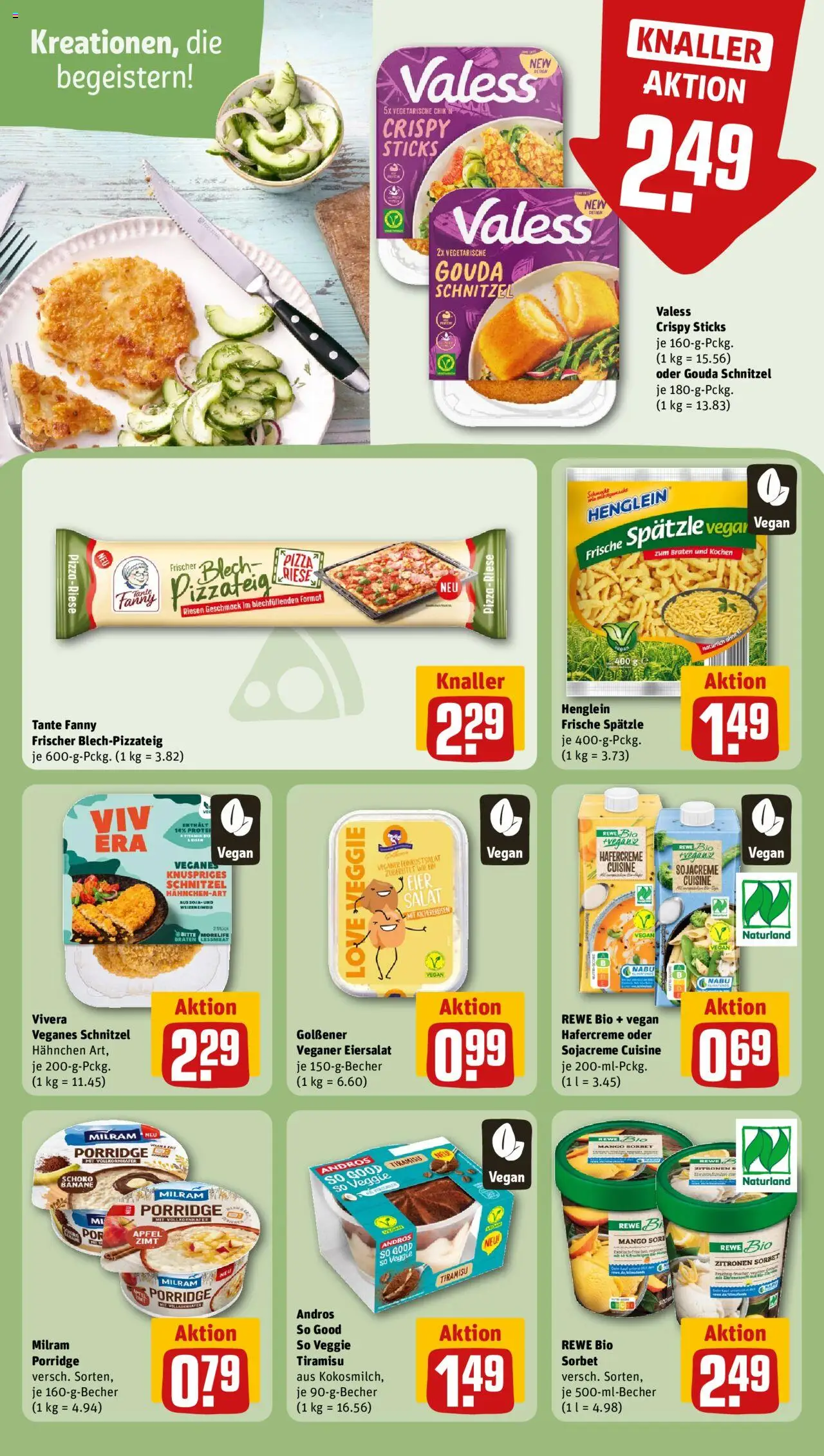 Rewe Prospekt 	 - gültig ab dem 07.07.2025 | Seite: 15 | Produkte: Schnitzel, Milram, Mango, Pizza