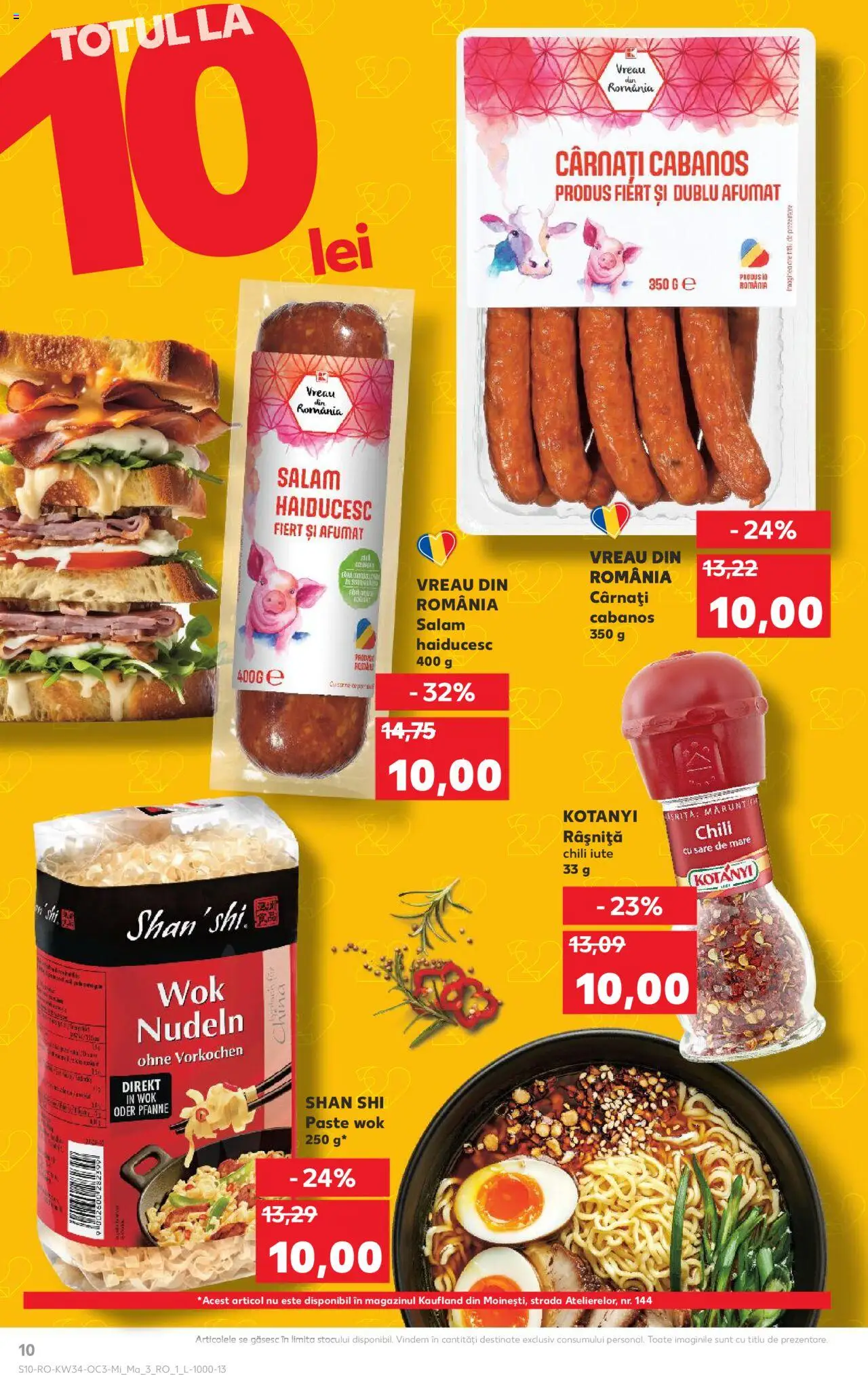 Kaufland RO akciós ujság - amely érvényes a következő dátumtól: 20.08.2025 | Oldal: 10 | Termékek: Chili