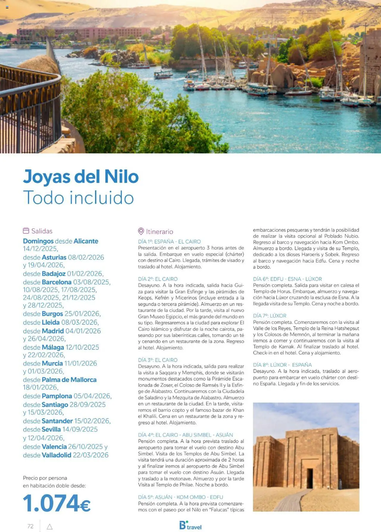 B the travel brand Egipto │ válido desde el 01.07.2025 | Página: 72