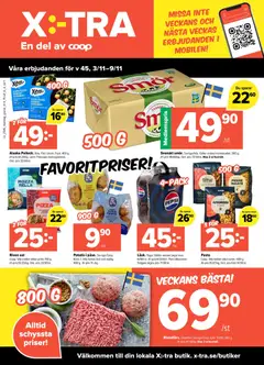 Coop X:-TRA - erbjudanden - Förhandsvisning av reklamblad från butik Coop X:-TRA aktuell från 03.11.2025