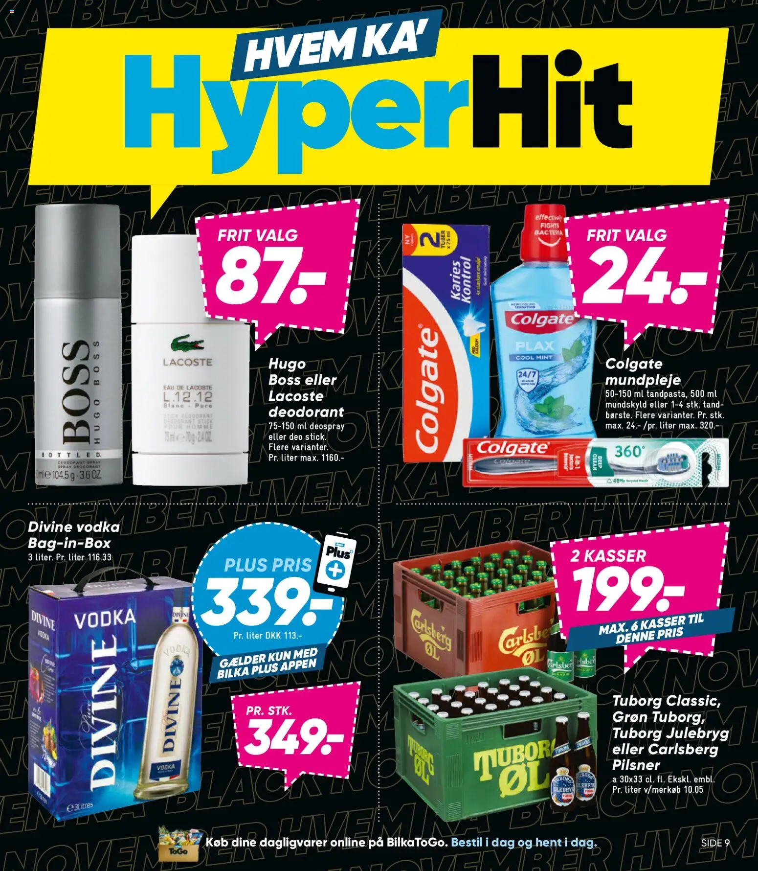 Bilka tilbudsavis – gyldig fra 14.11.2025 | Side: 9 | Produkter: Deodorant, Vodka