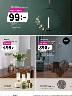 Elon - erbjudanden - Förhandsvisning av reklamblad från butik Elon aktuell från 03.12.2025 | Sida: 12 | Produkter: Bordslampa, Ring, Ljus