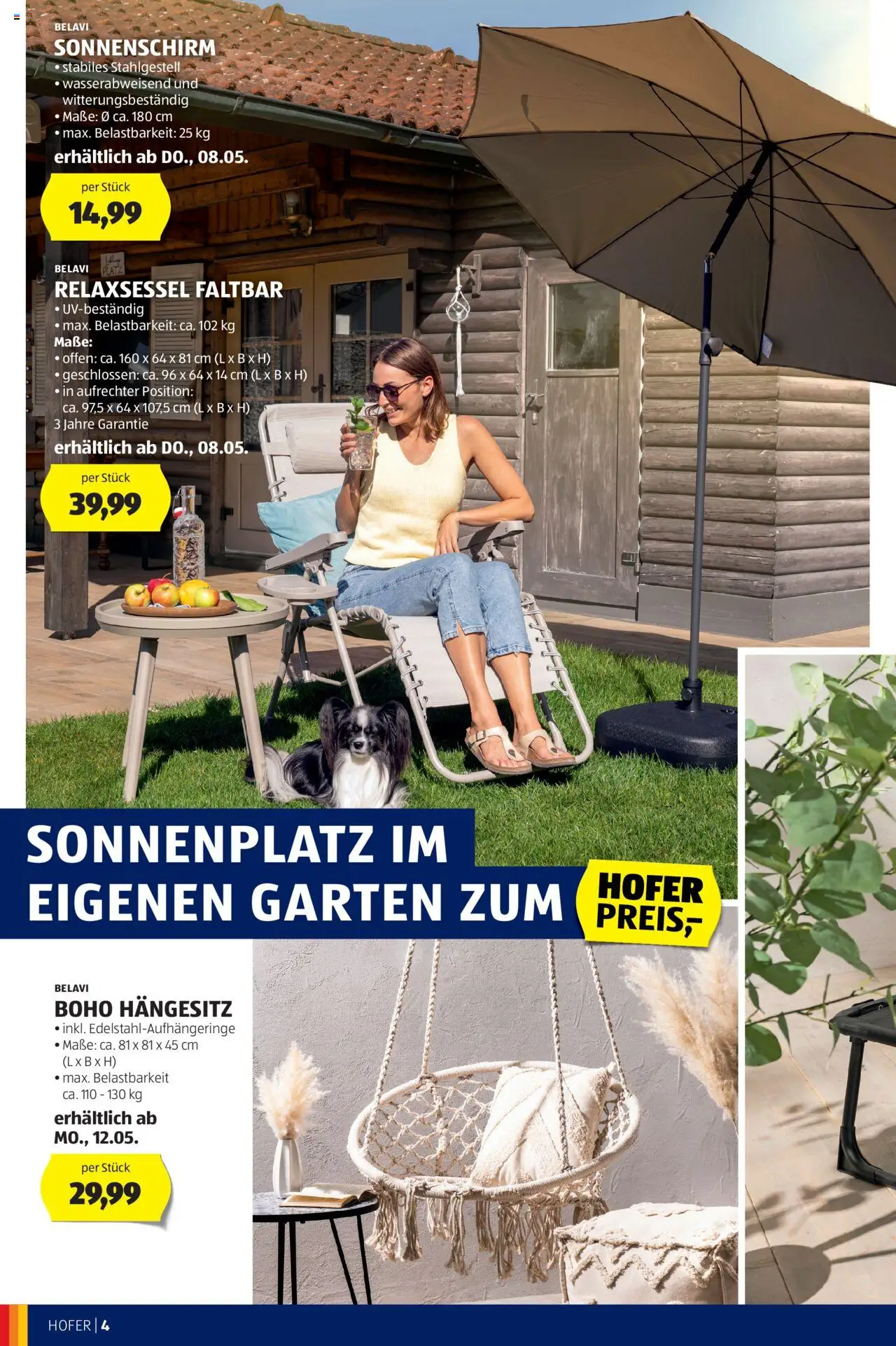 Hofer Frühjahr-/Sommerkatalog gültig ab 30.04.2025 | Seite: 4