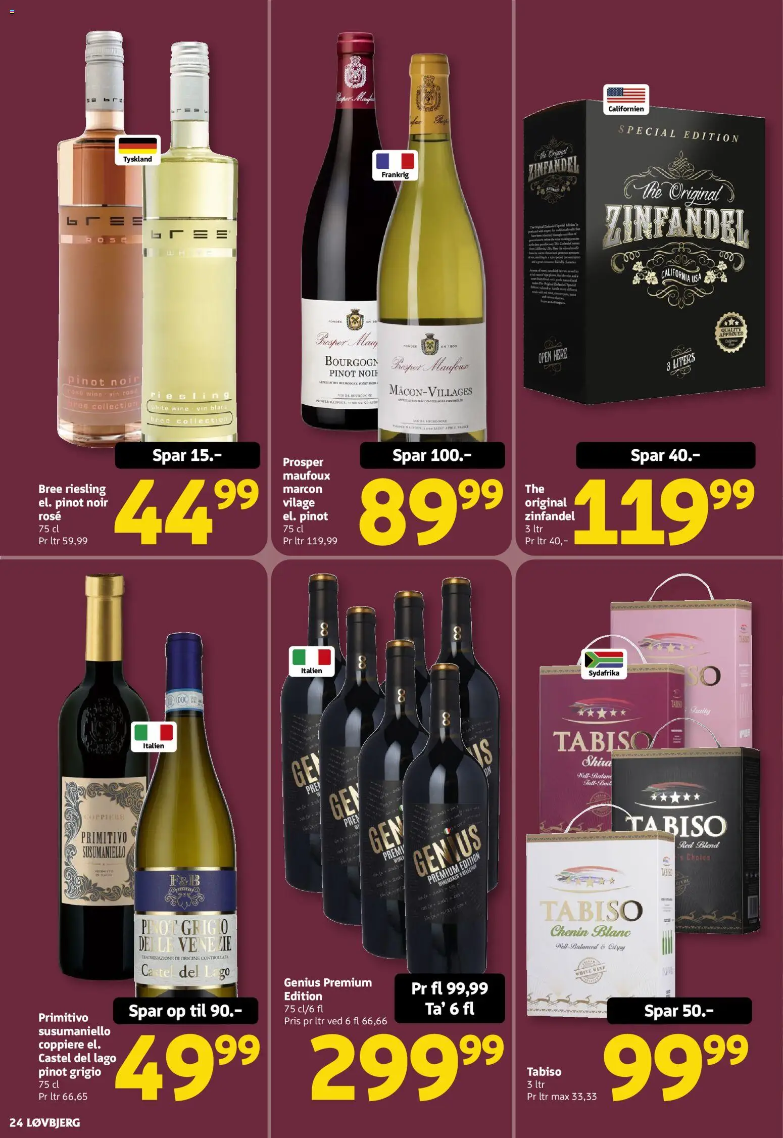 Løvbjerg tilbudsavis – gyldig fra 27.02.2026 | Side: 24 | Produkter: Vin