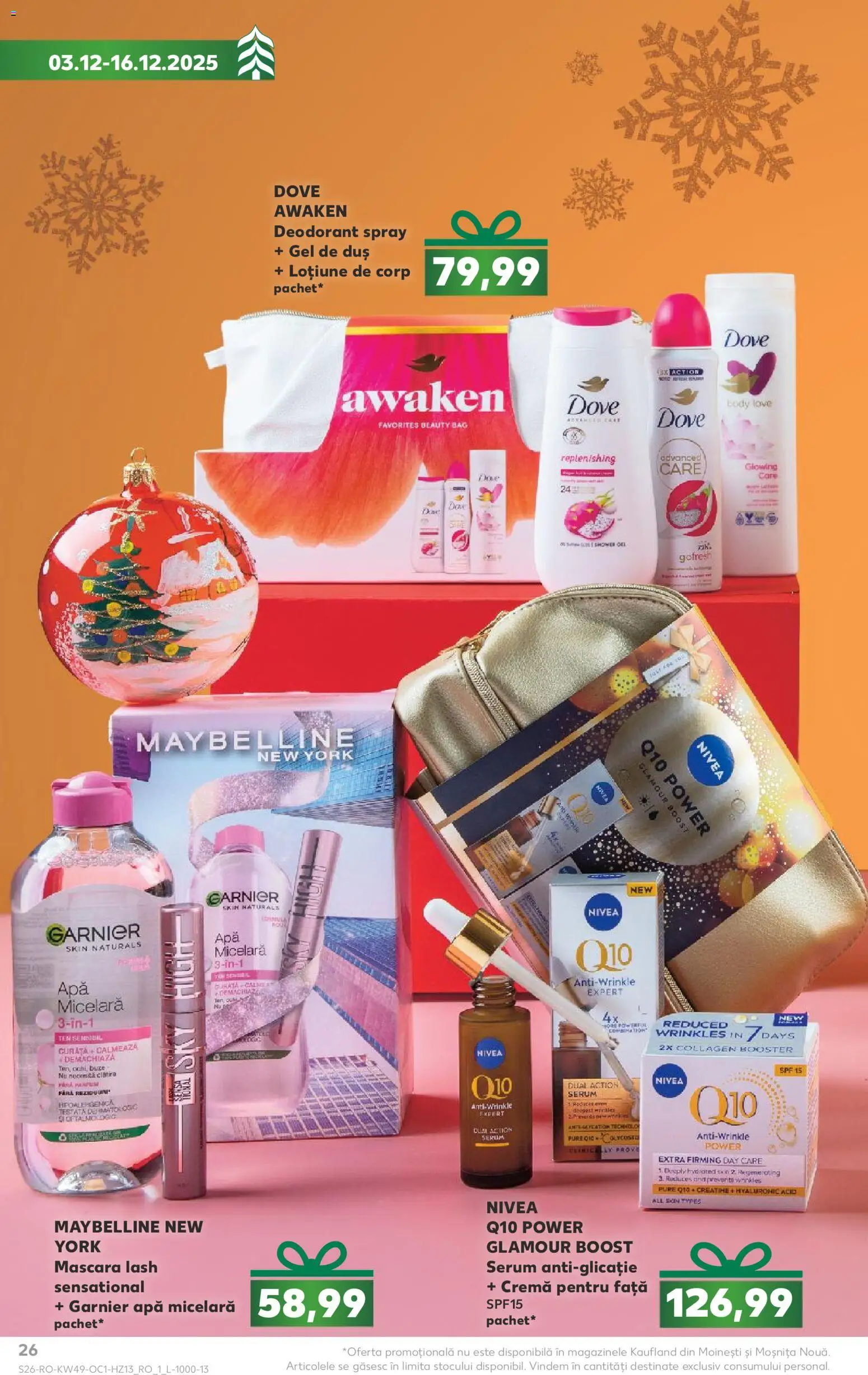 Noul catalog Kaufland – valabil de la 03.12.2025 | Pagină: 26 | Produse: Body, Cremă, Gel de duș, Cremă pentru față