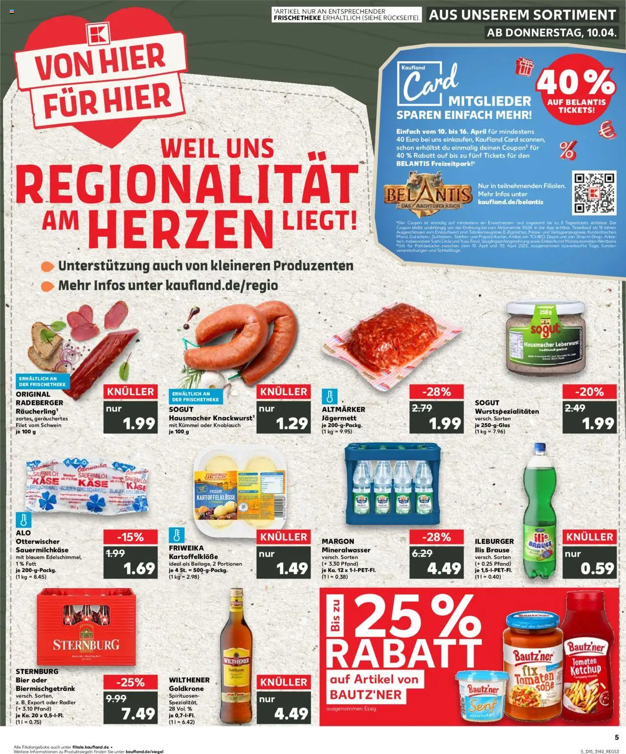 Kaufland - Leipzig-Reudnitz-Thonberg, Dresdner Straße 80 - gültig ab dem 10.04.2025 | Seite: 5 | Produkte: Bier, Essig, Radler, Knoblauch