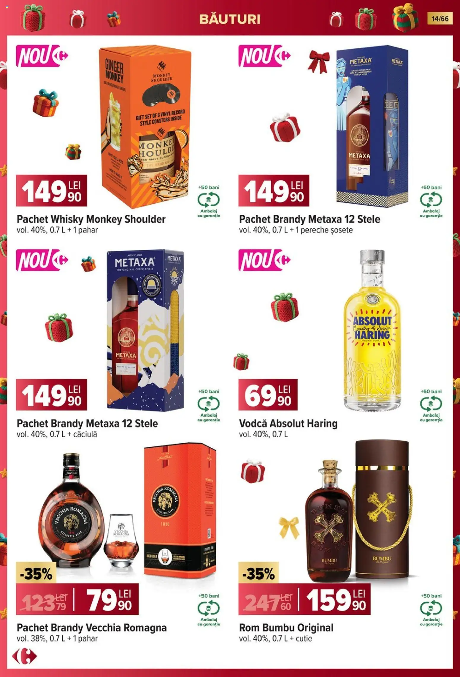 Noul catalog Carrefour – valabil de la 19.11.2025 | Pagină: 14 | Produse: Delgeç, Cutie, Rom, Șosete