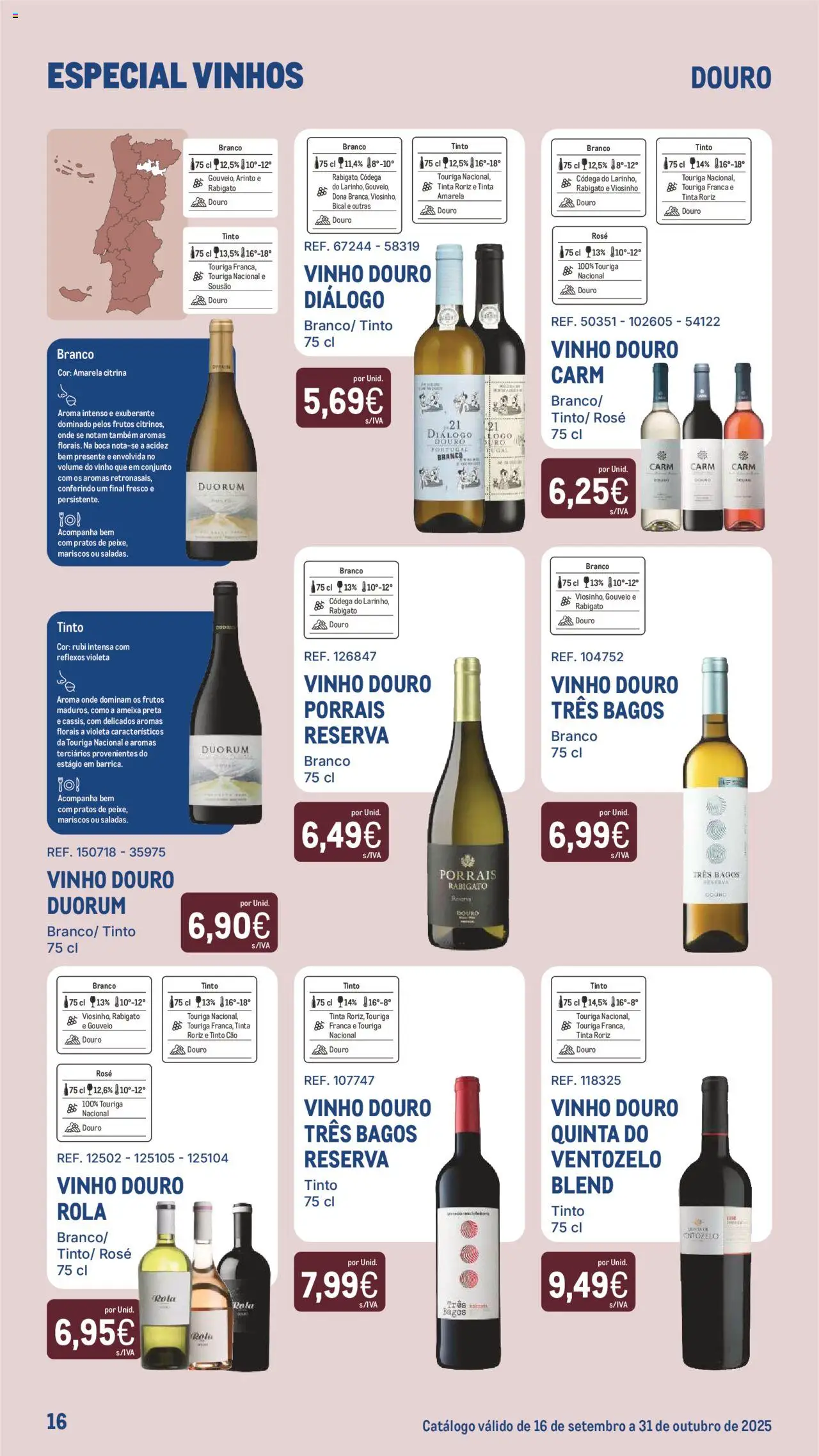 Makro - Especial Vinhos │ válido de 16.09.2025 | Página: 16 | Produtos: Pratos, Tinta, Vinho
